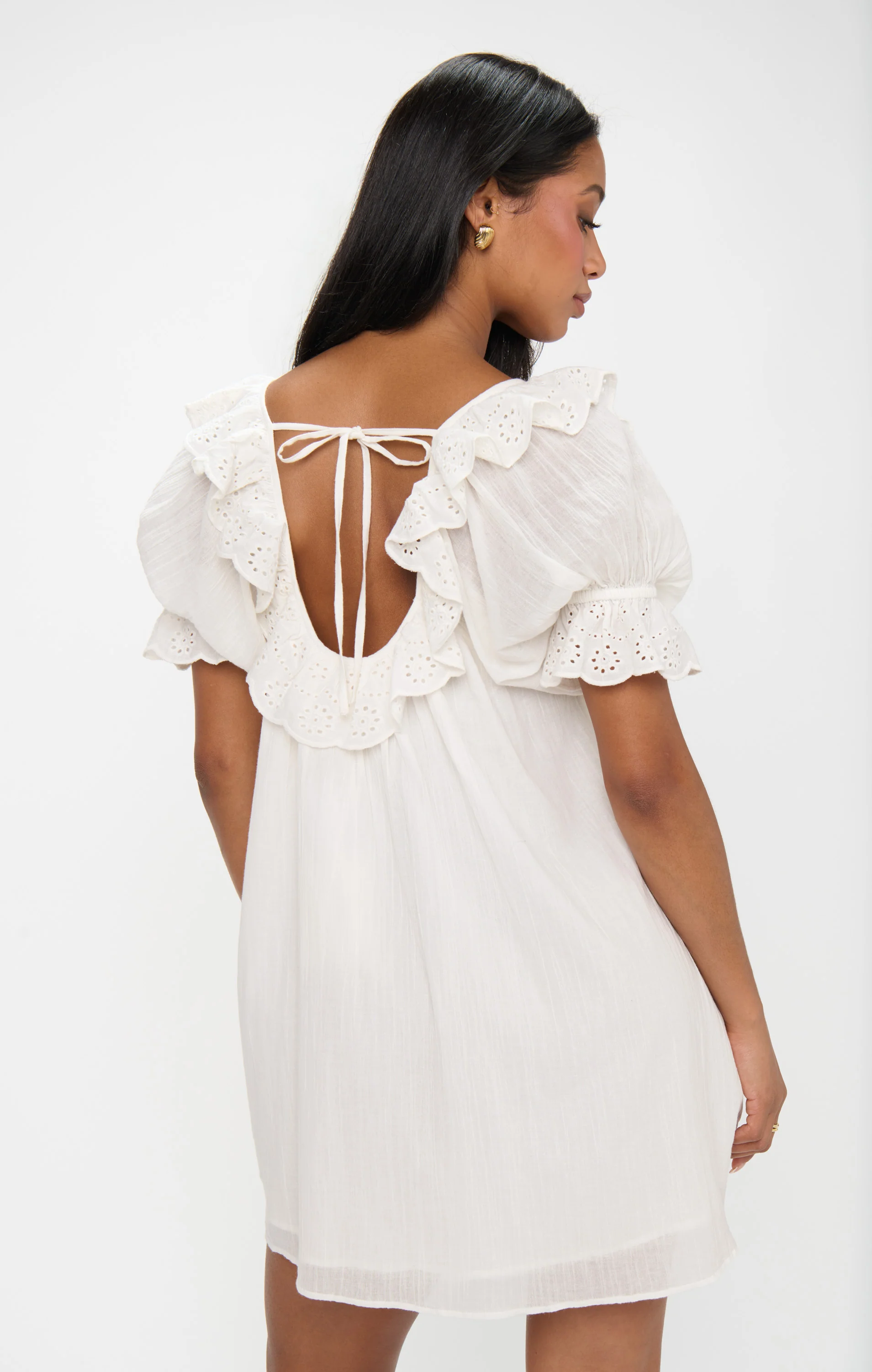 Toulouse Dress ~ White Eyelet - Image 4