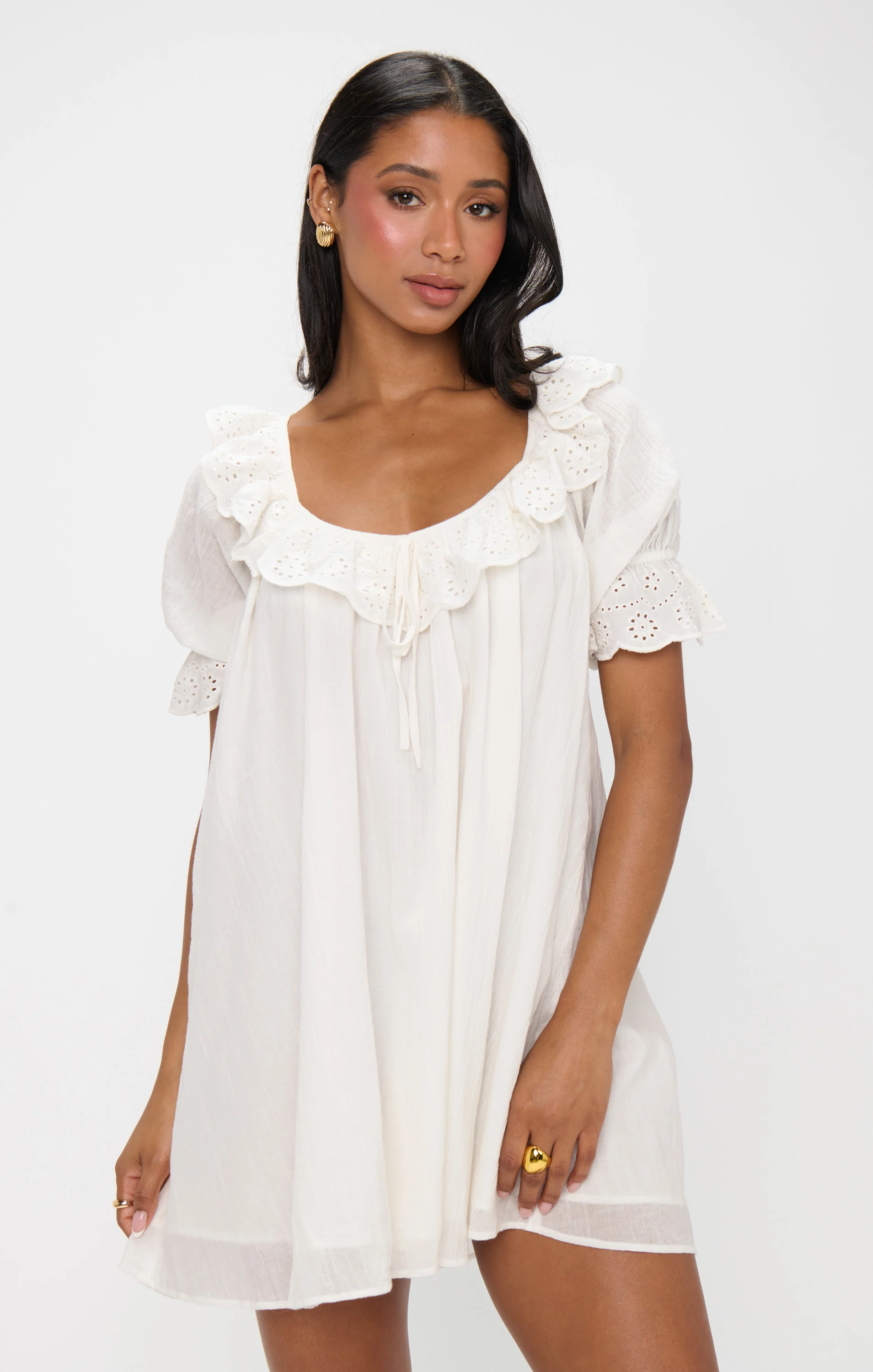 Toulouse Dress ~ White Eyelet - Image 5