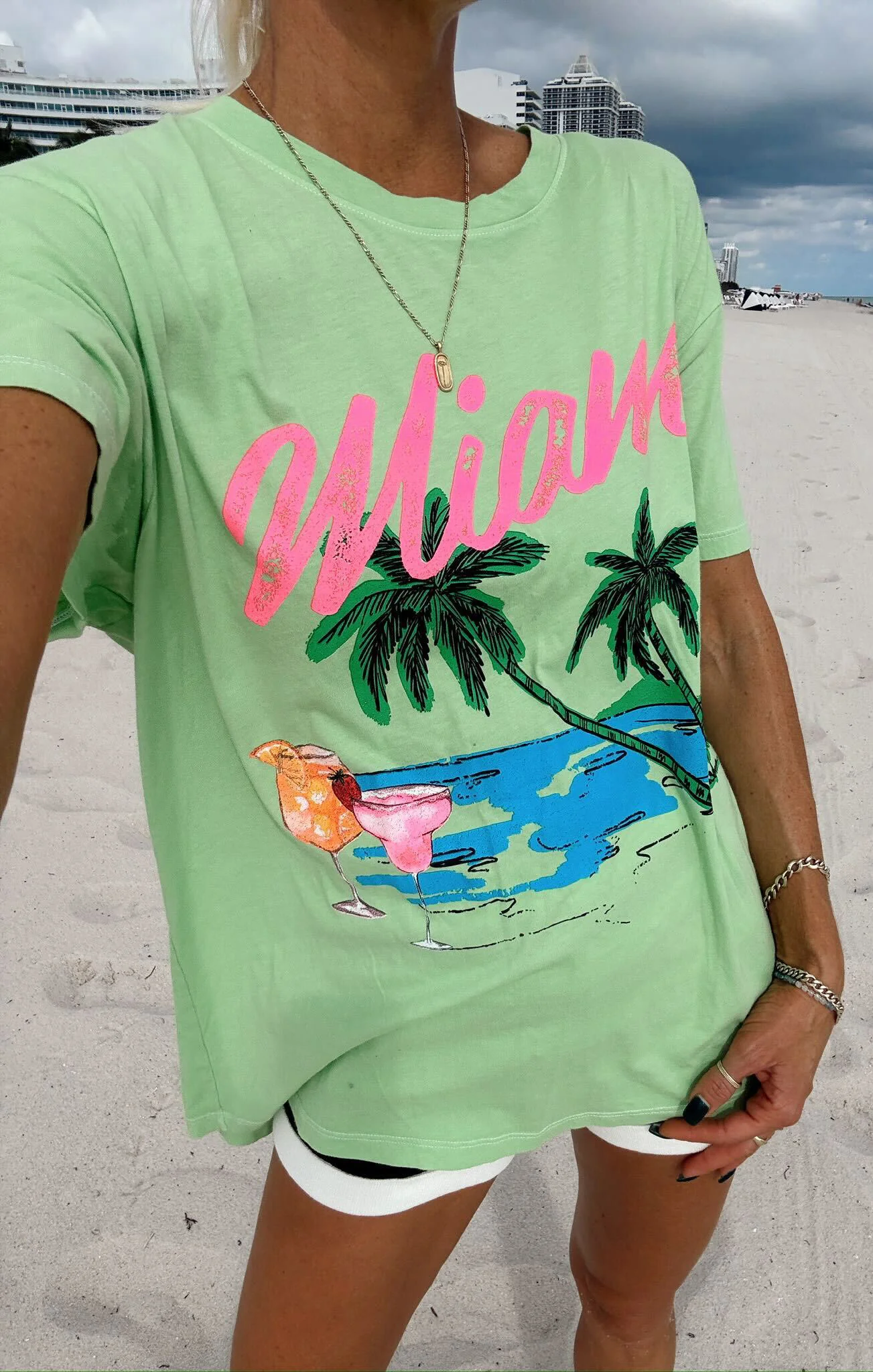 Travis Tee ~ Miami Beach Graphic - Image 2