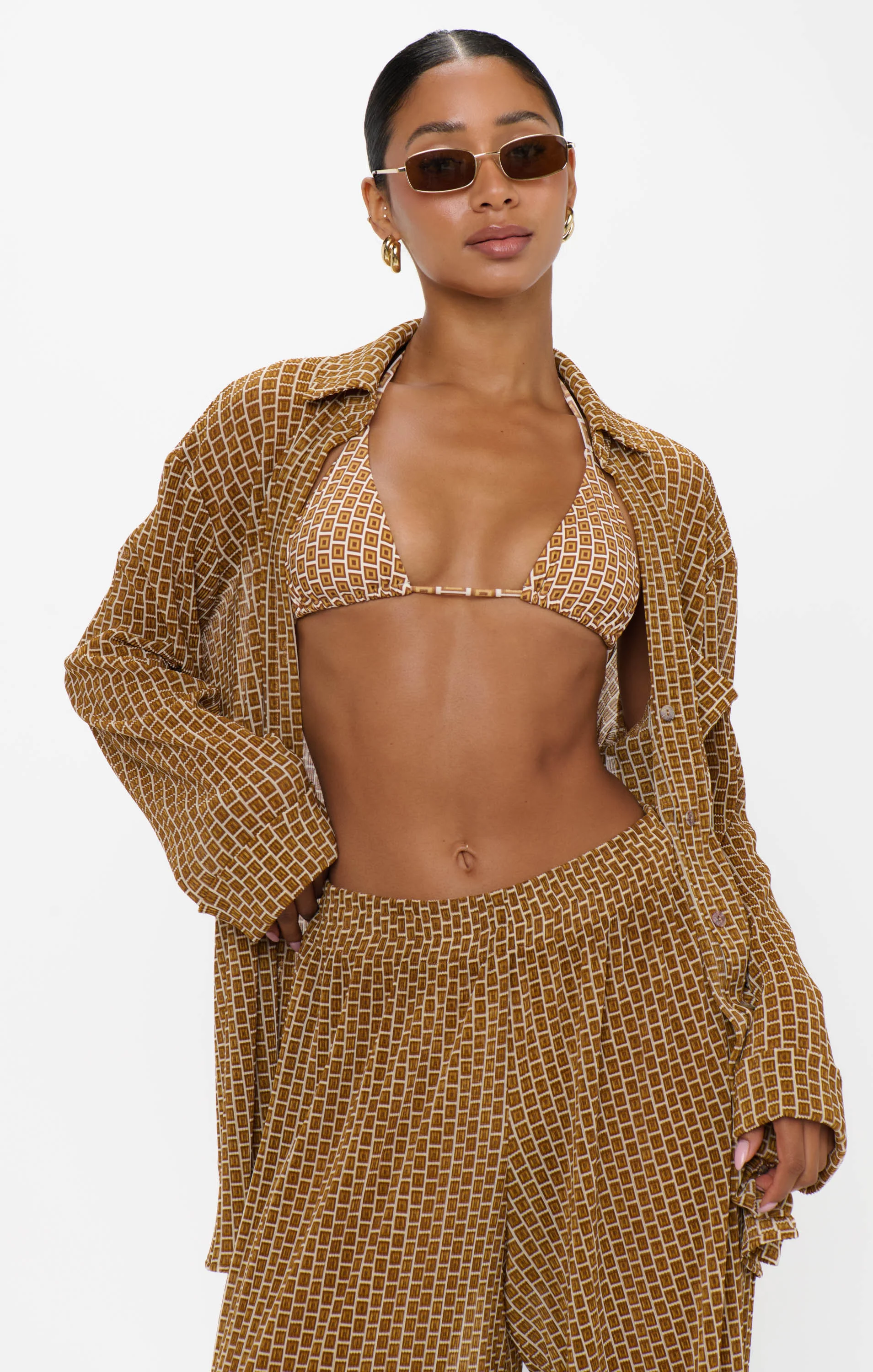 Triangle Top ~ Beachy Bronze Geo - Image 6