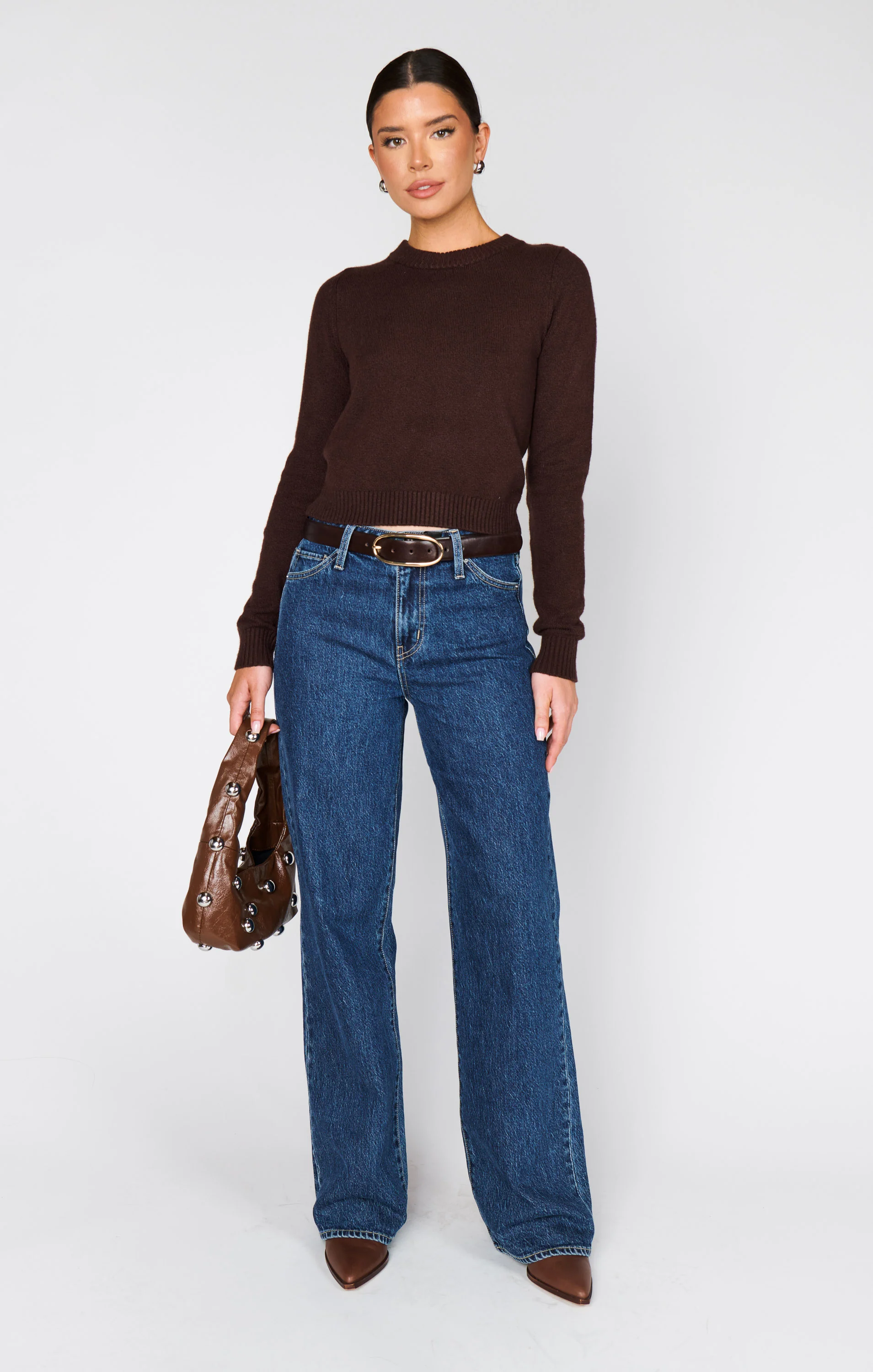 Tuck in Sweater ~ Mocha Knit - Image 4