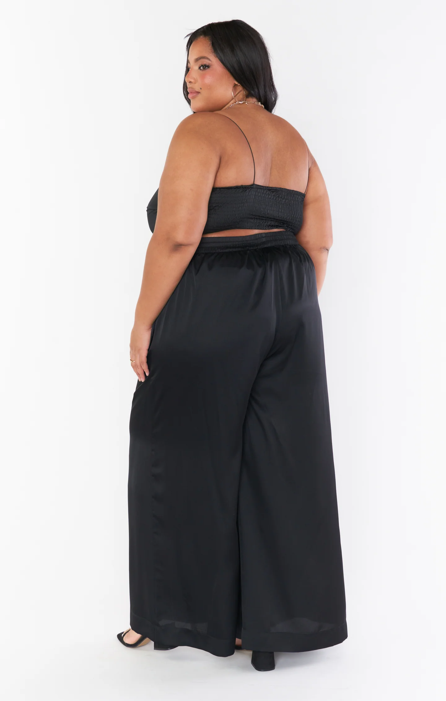 Tucker Top ~ Black Luxe Satin - Image 11