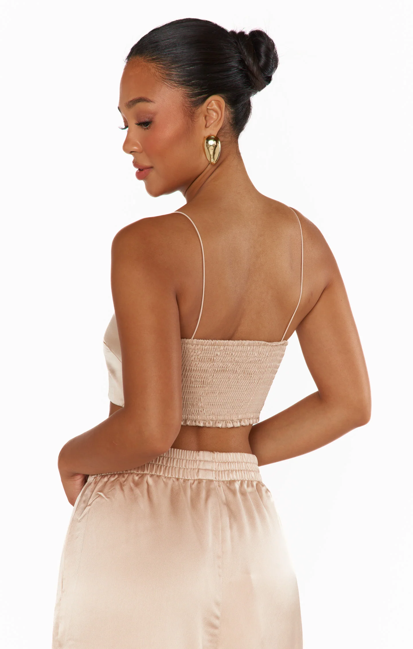Tucker Top ~ Champagne Luxe Satin - Image 8