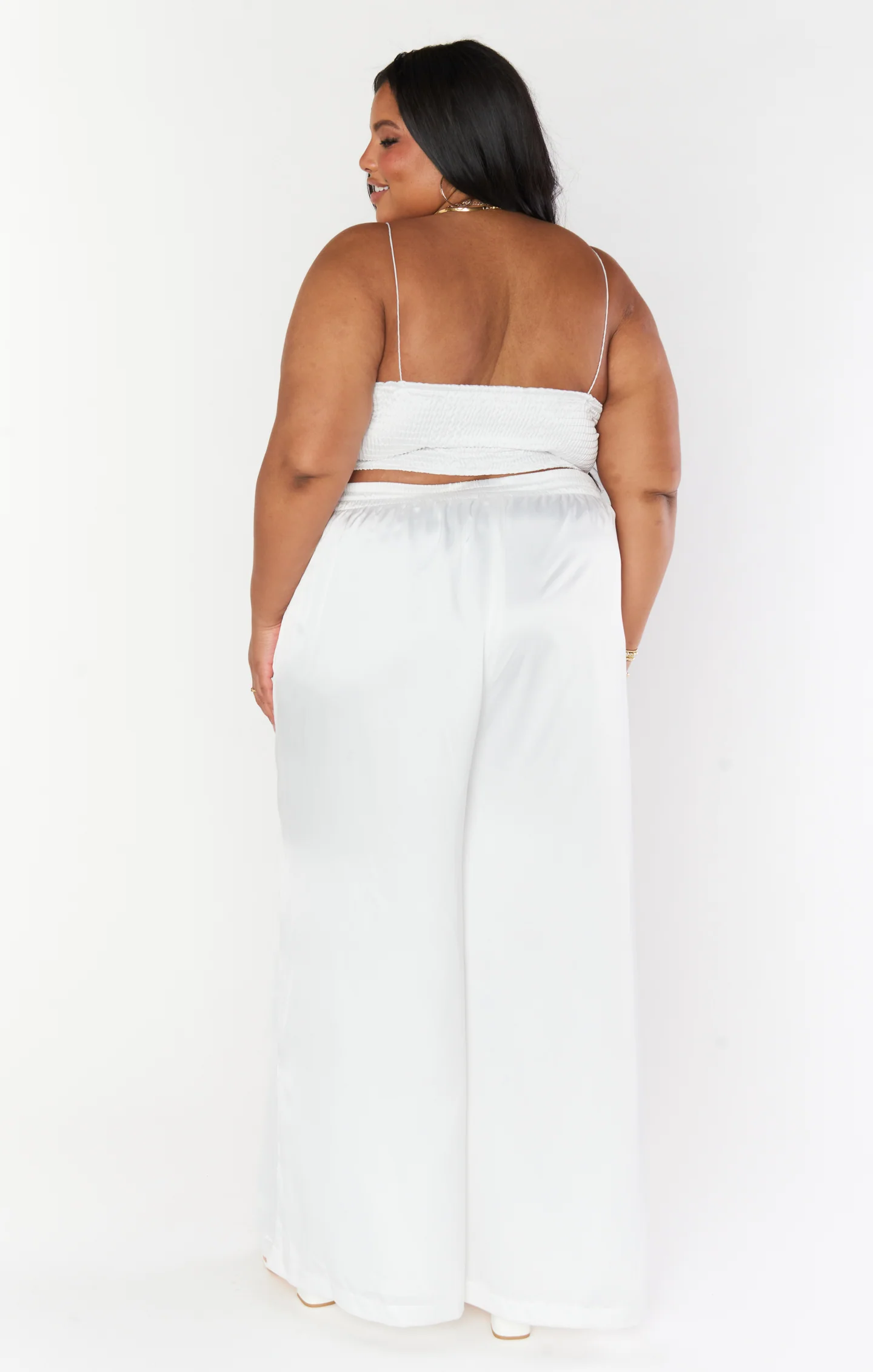 Tucker Top ~ Ivory Luxe Satin - Image 9