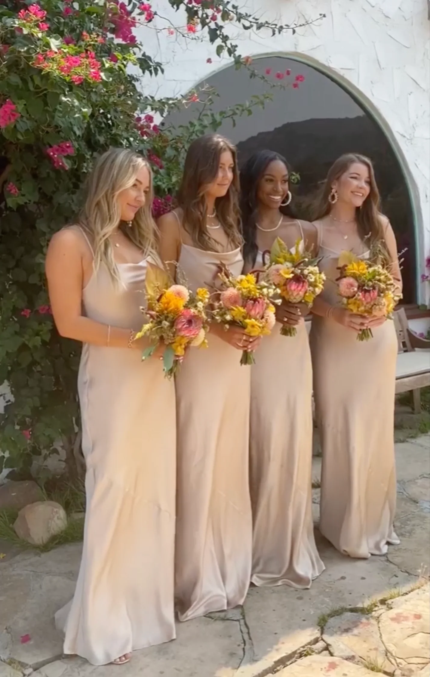 Tuscany Maxi Slip Dress ~ Champagne Luxe Satin - Image 13