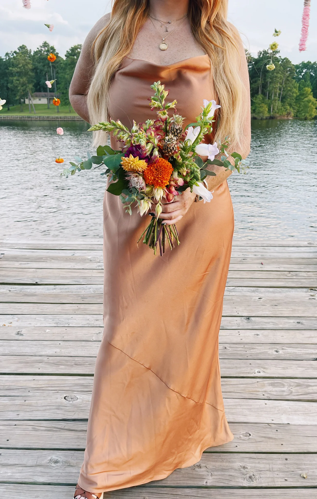 Tuscany Maxi Slip Dress ~ Copper Luxe Satin - Image 8