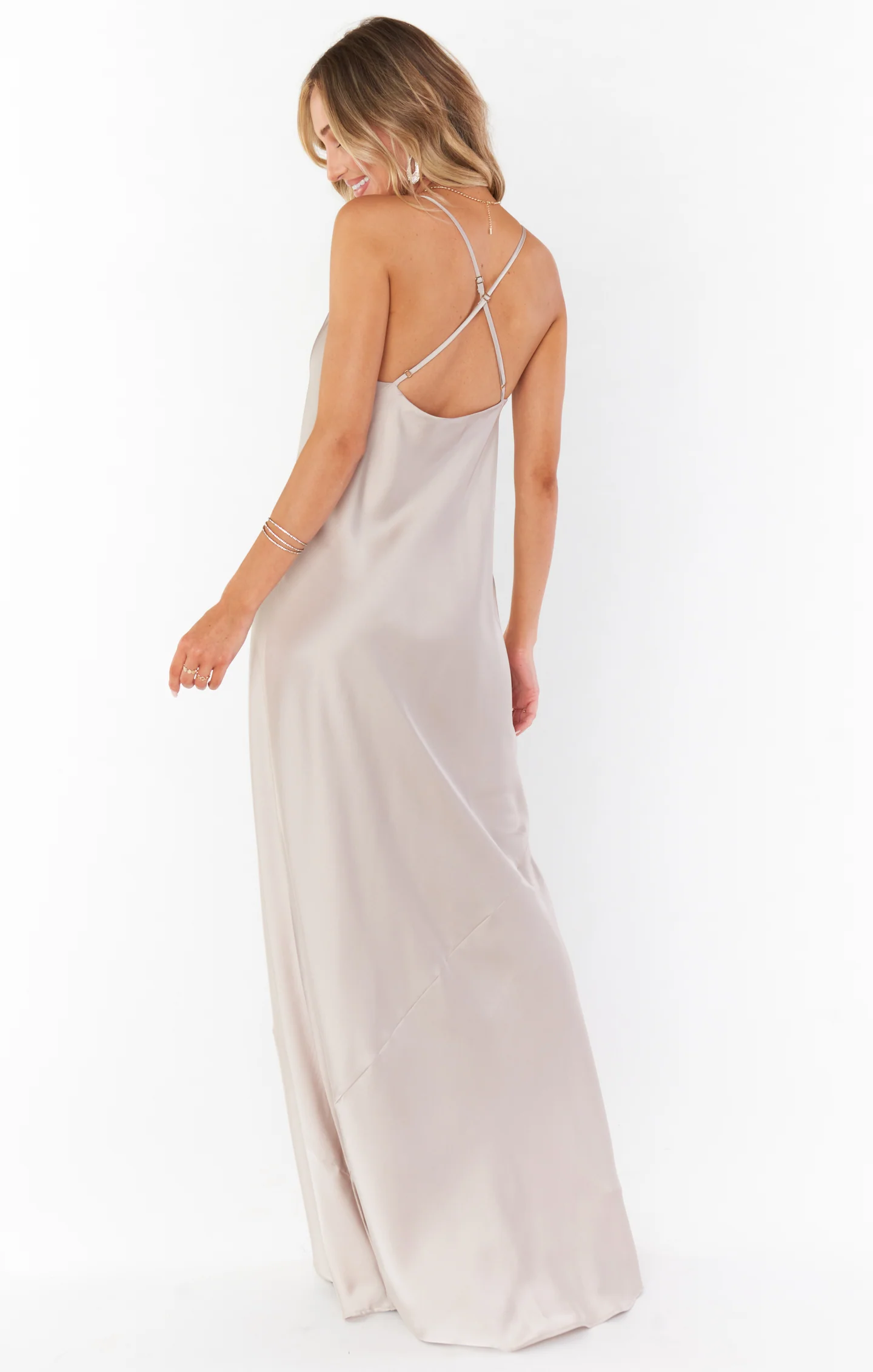 Tuscany Maxi Slip Dress ~ Show Me The Ring Luxe Satin - Image 6