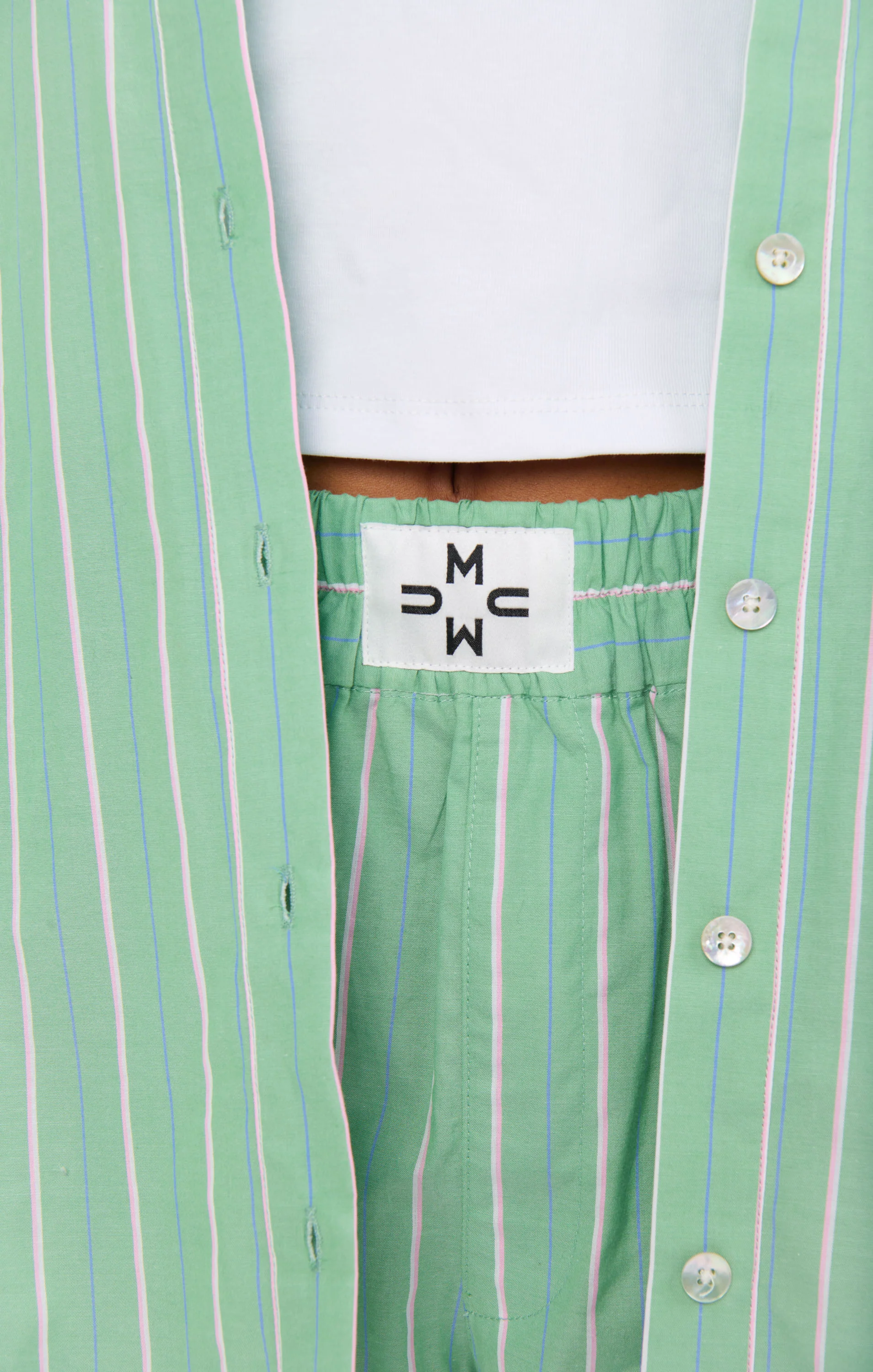 Tyler Boxer Shorts ~ Pistachio Stripe - Image 3