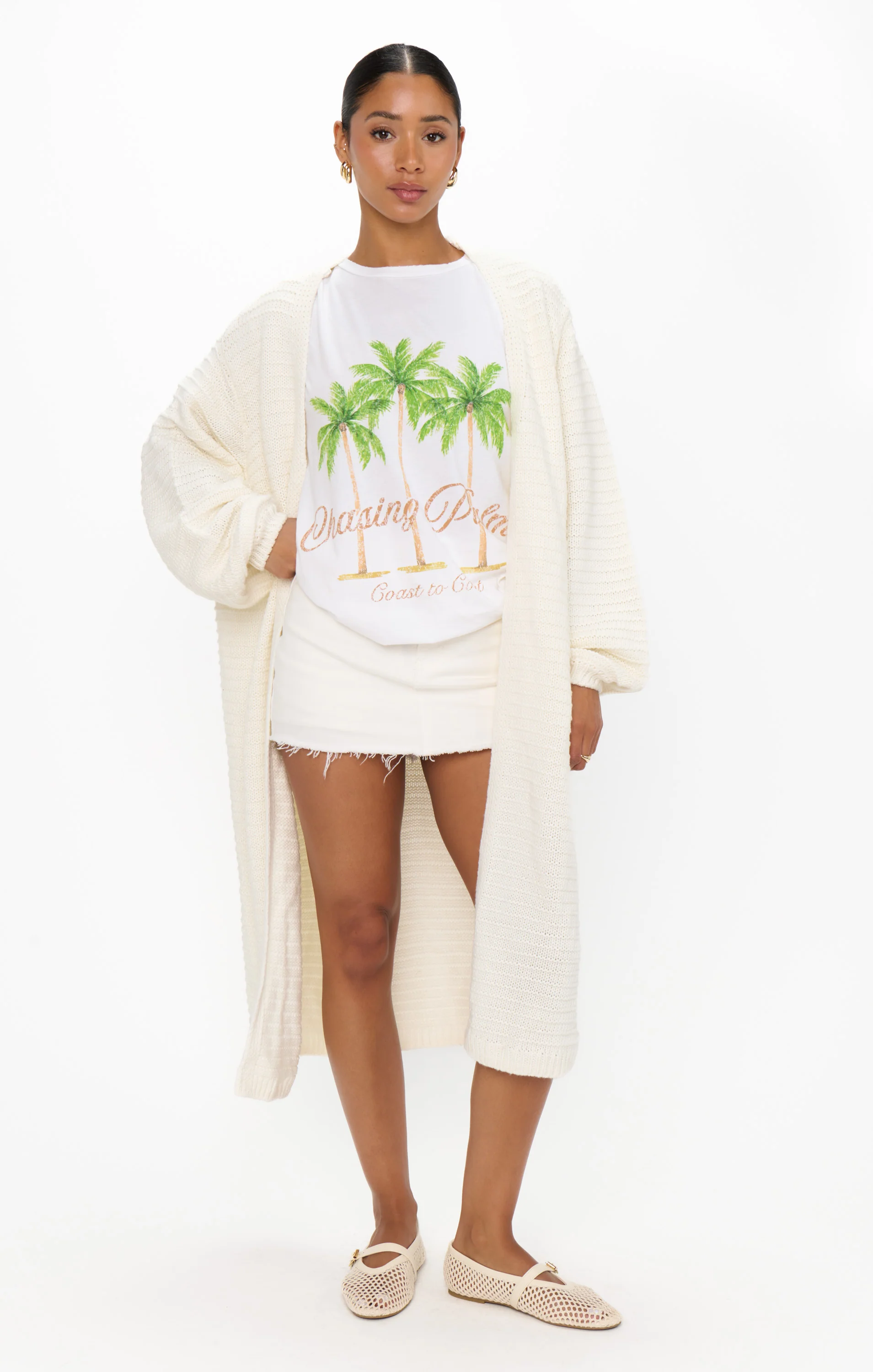 Unwind Cardigan ~ Buttercream Knit - Image 4