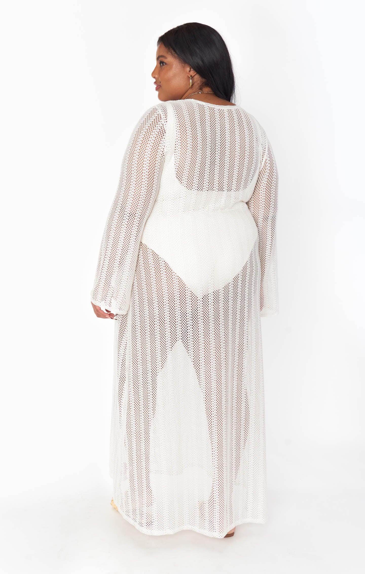 Vacay Coverup ~ White Crochet - Image 10