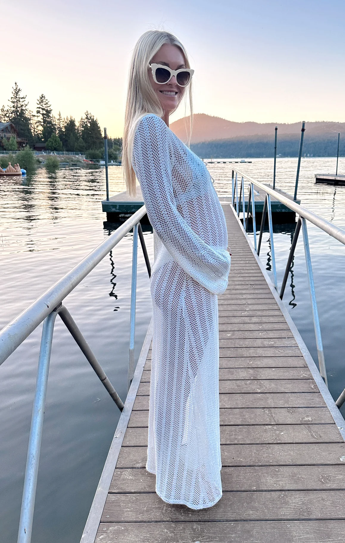 Vacay Coverup ~ White Crochet - Image 18