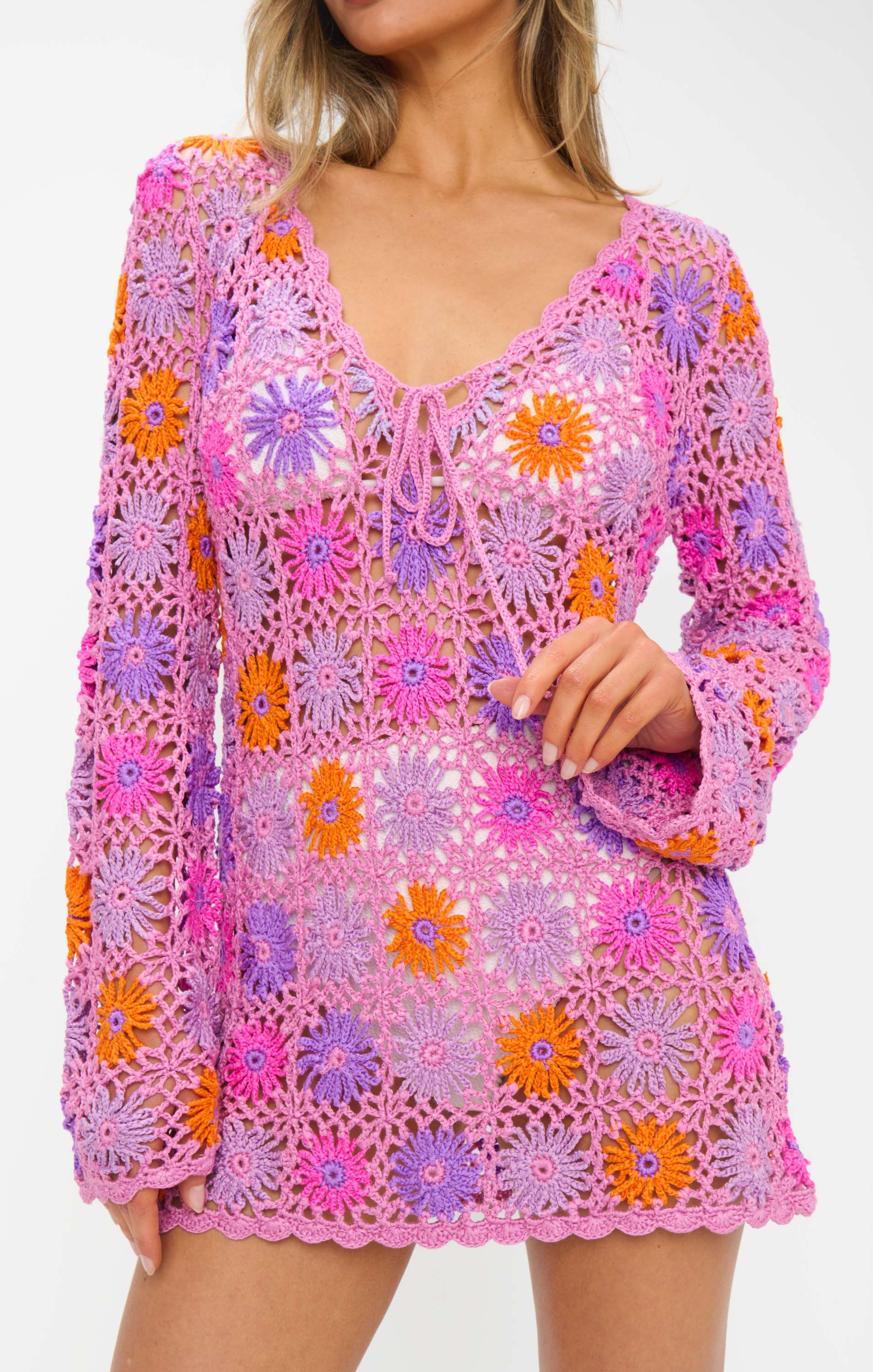Vacay Mini Coverup ~ Fruit Punch Crochet - Image 4