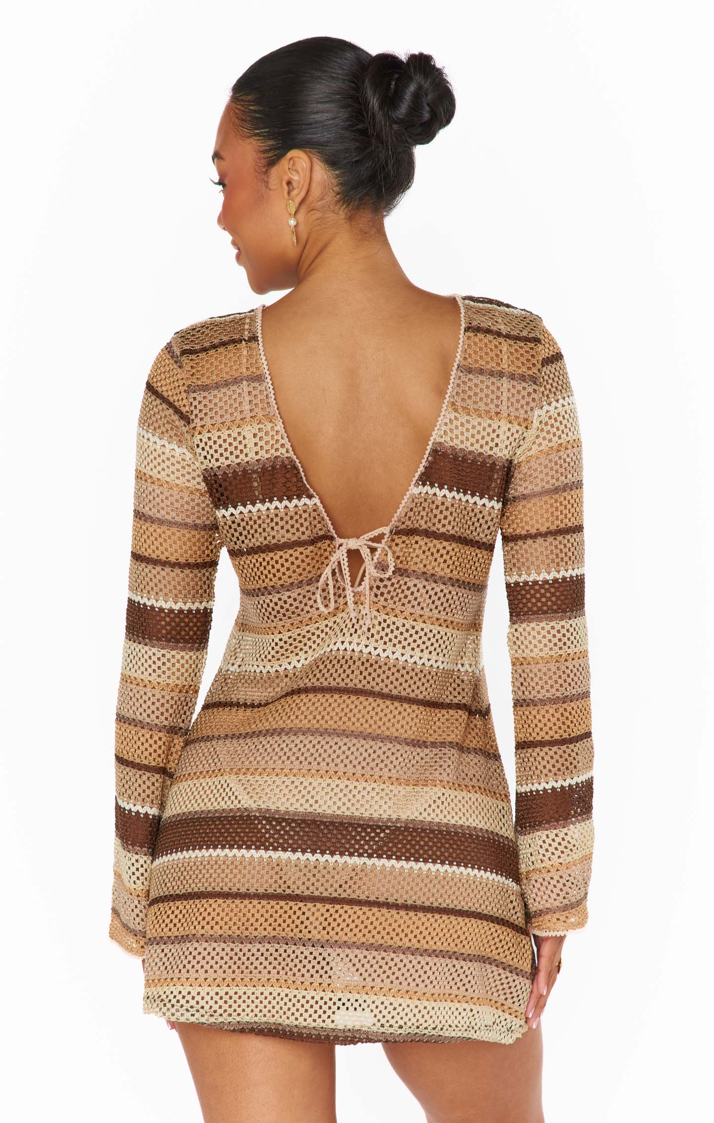 Vacay Mini Coverup ~ Neutral Crochet - Image 11