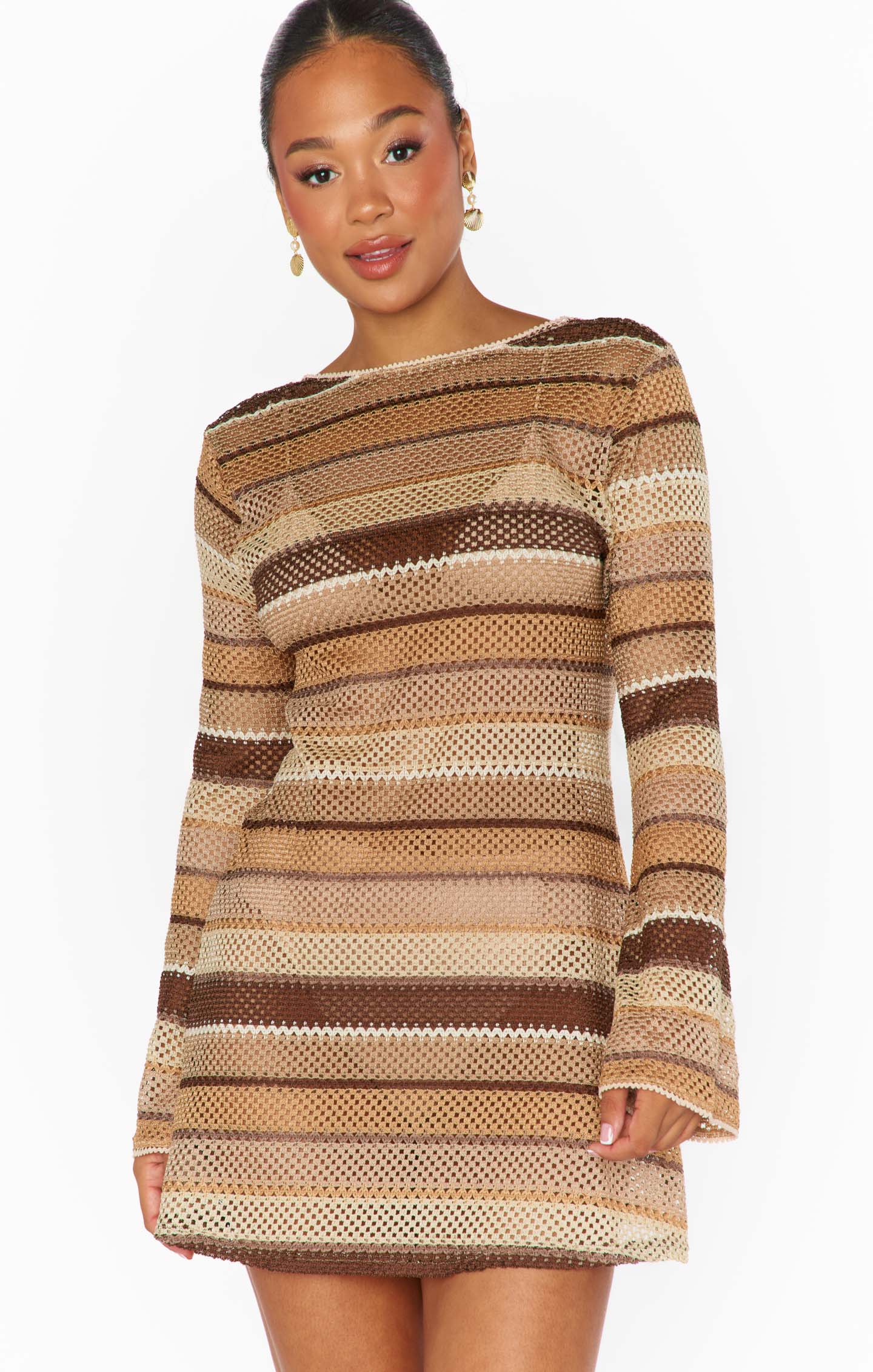 Vacay Mini Coverup ~ Neutral Crochet - Image 4