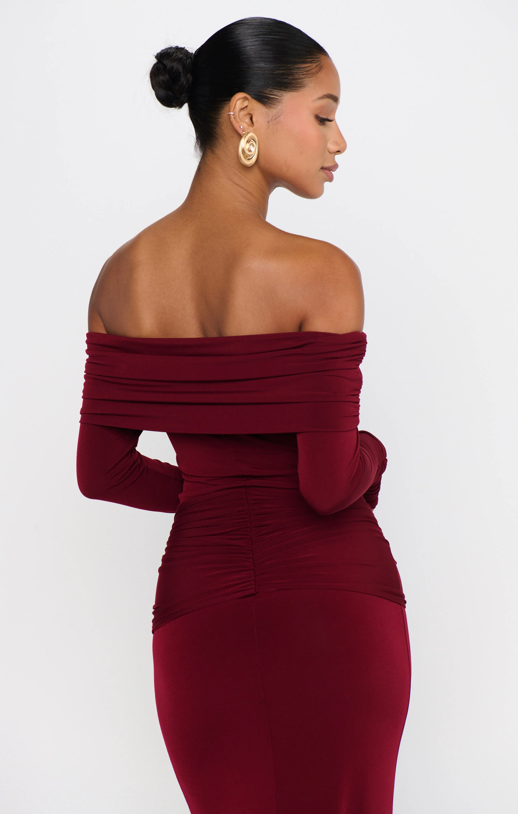 Vanessa Maxi Dress ~ Cabernet Red - Image 3