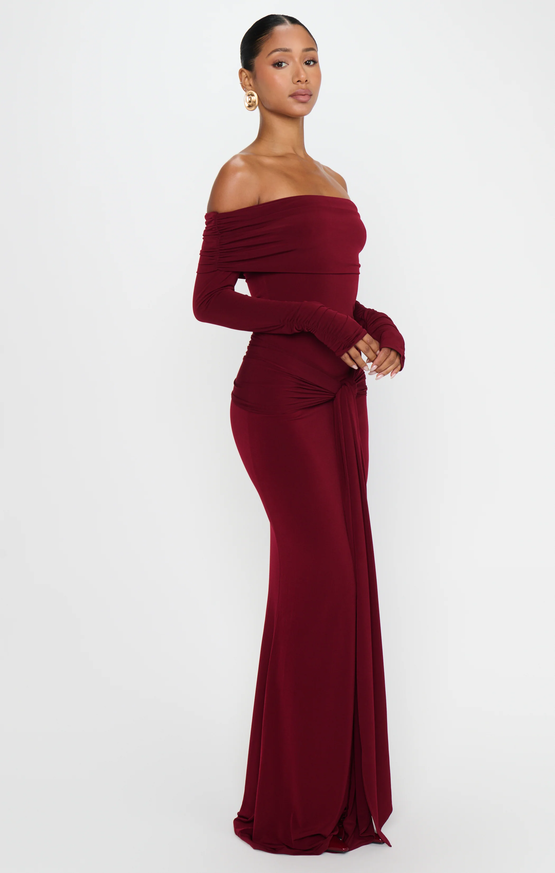 Vanessa Maxi Dress ~ Cabernet Red - Image 4