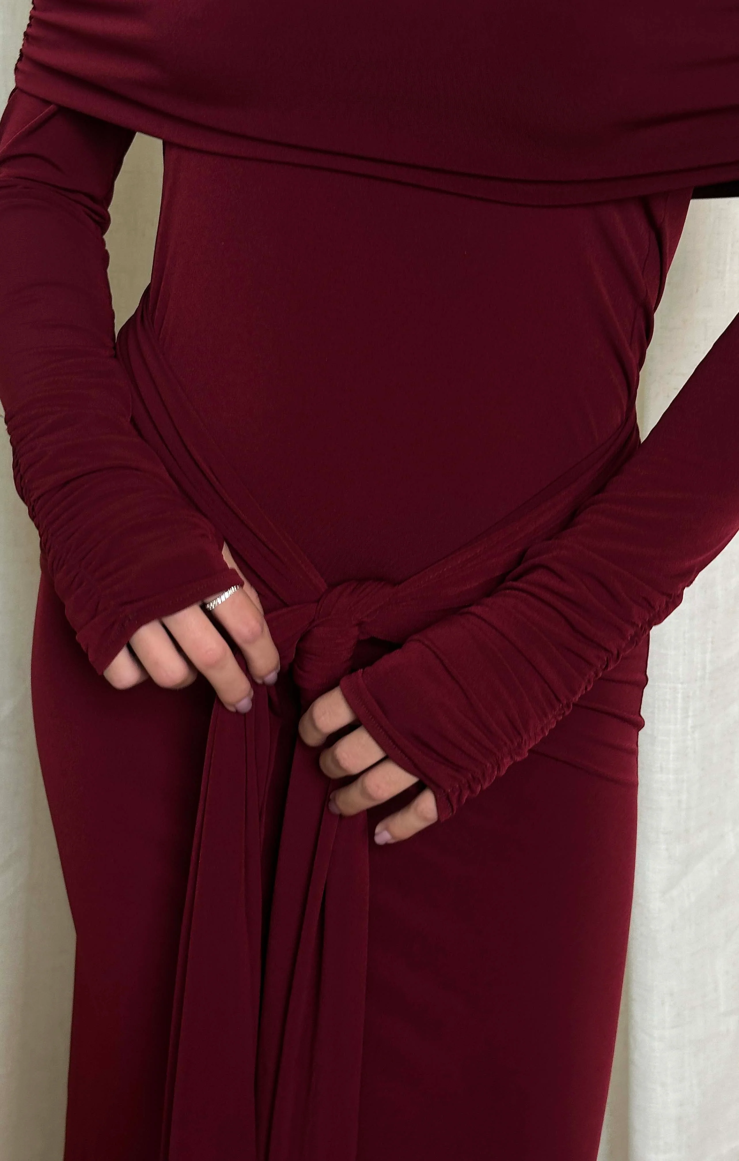Vanessa Maxi Dress ~ Cabernet Red - Image 6