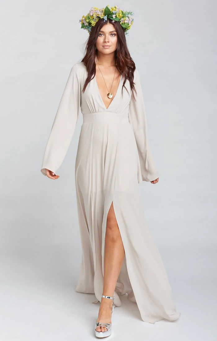 Venus Long Sleeve Flare Dress - Image 4