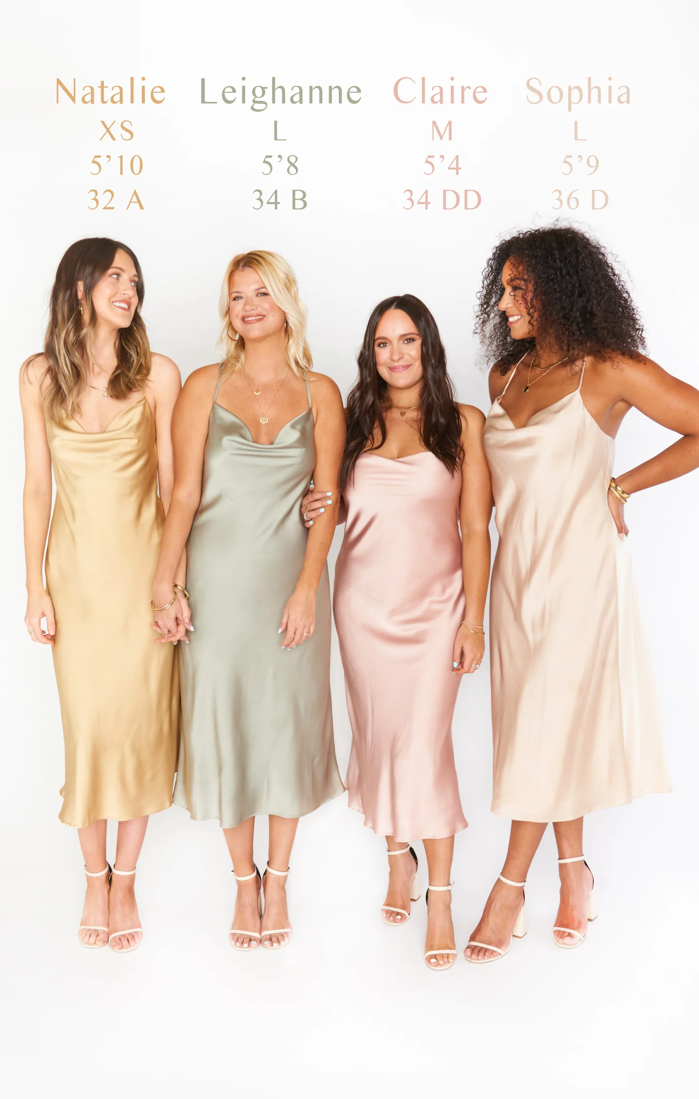 Verona Cowl Dress ~ Rose Gold Luxe Satin - Image 4