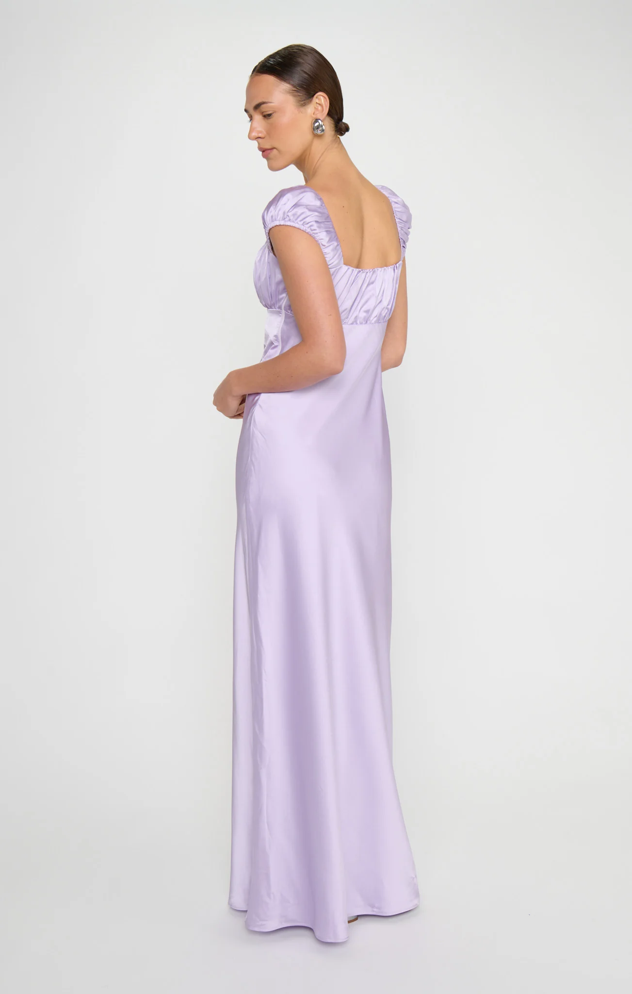 Veronica Maxi Dress ~ Lavender Luxe Satin - Image 4
