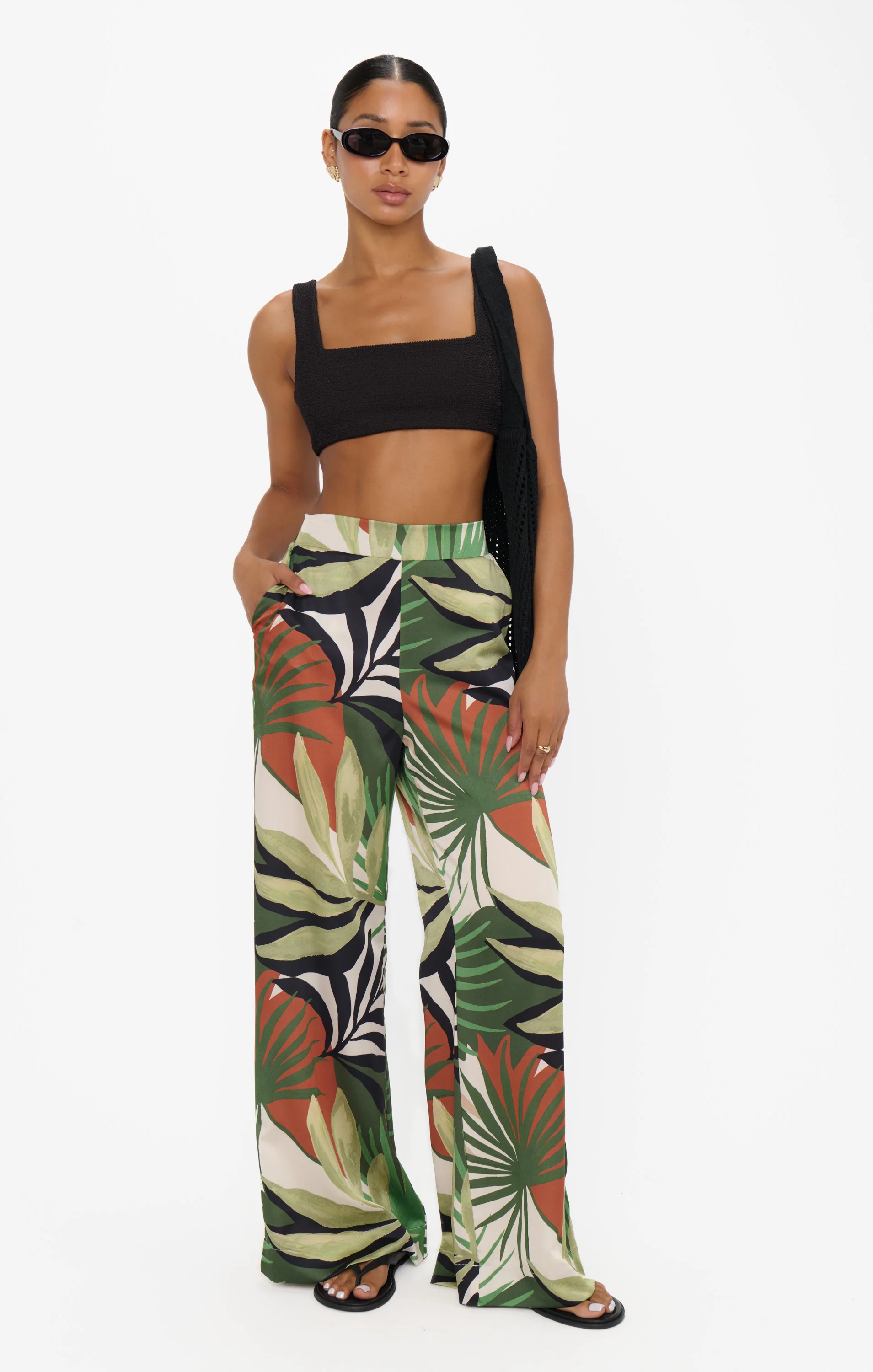 Vince Pants ~ Caribbean Palms - Image 4