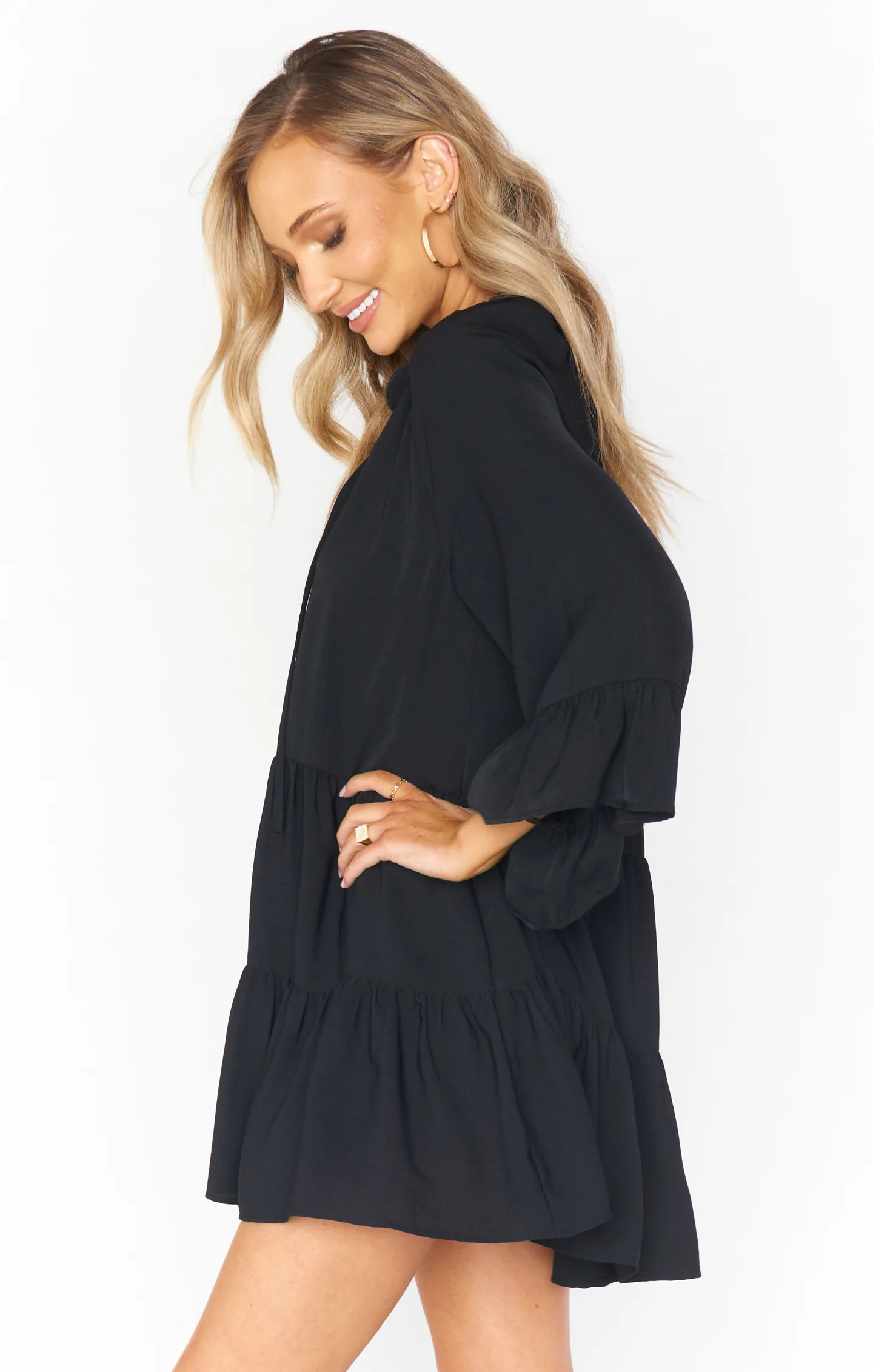 Viola Mini Dress ~ Black - Image 2