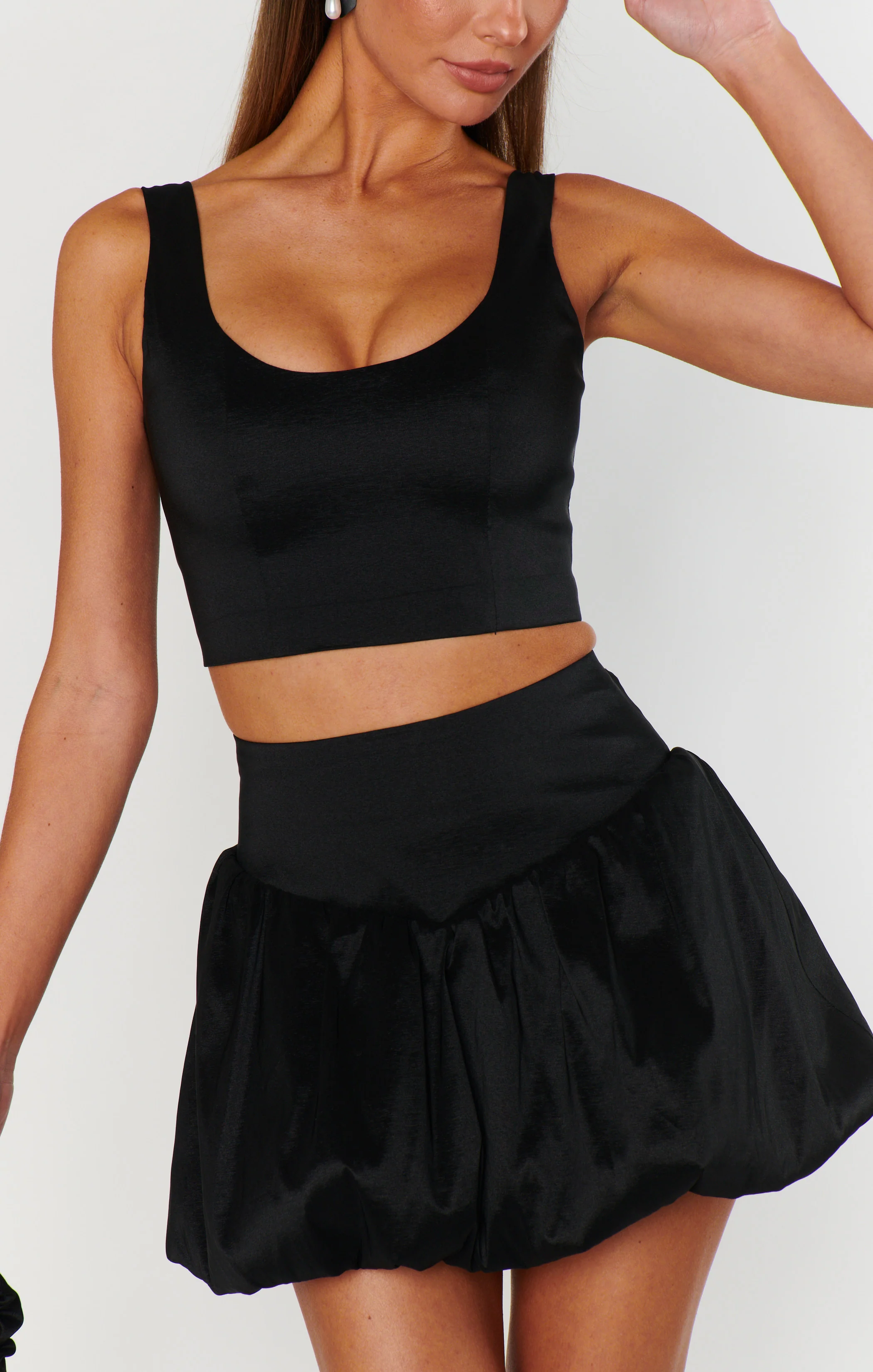 Vivianna Top ~ Black Taffeta - Image 8