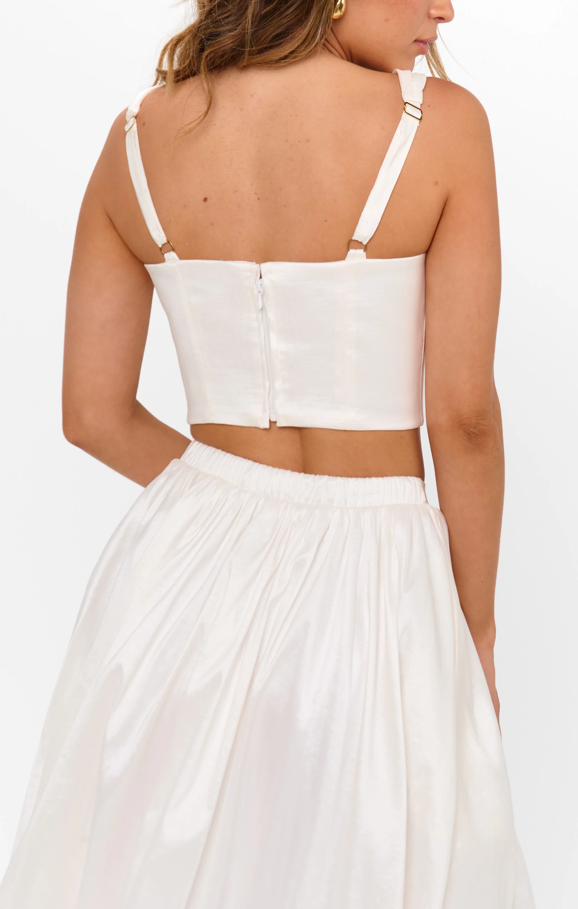 Vivianna Top ~ White Taffeta - Image 8