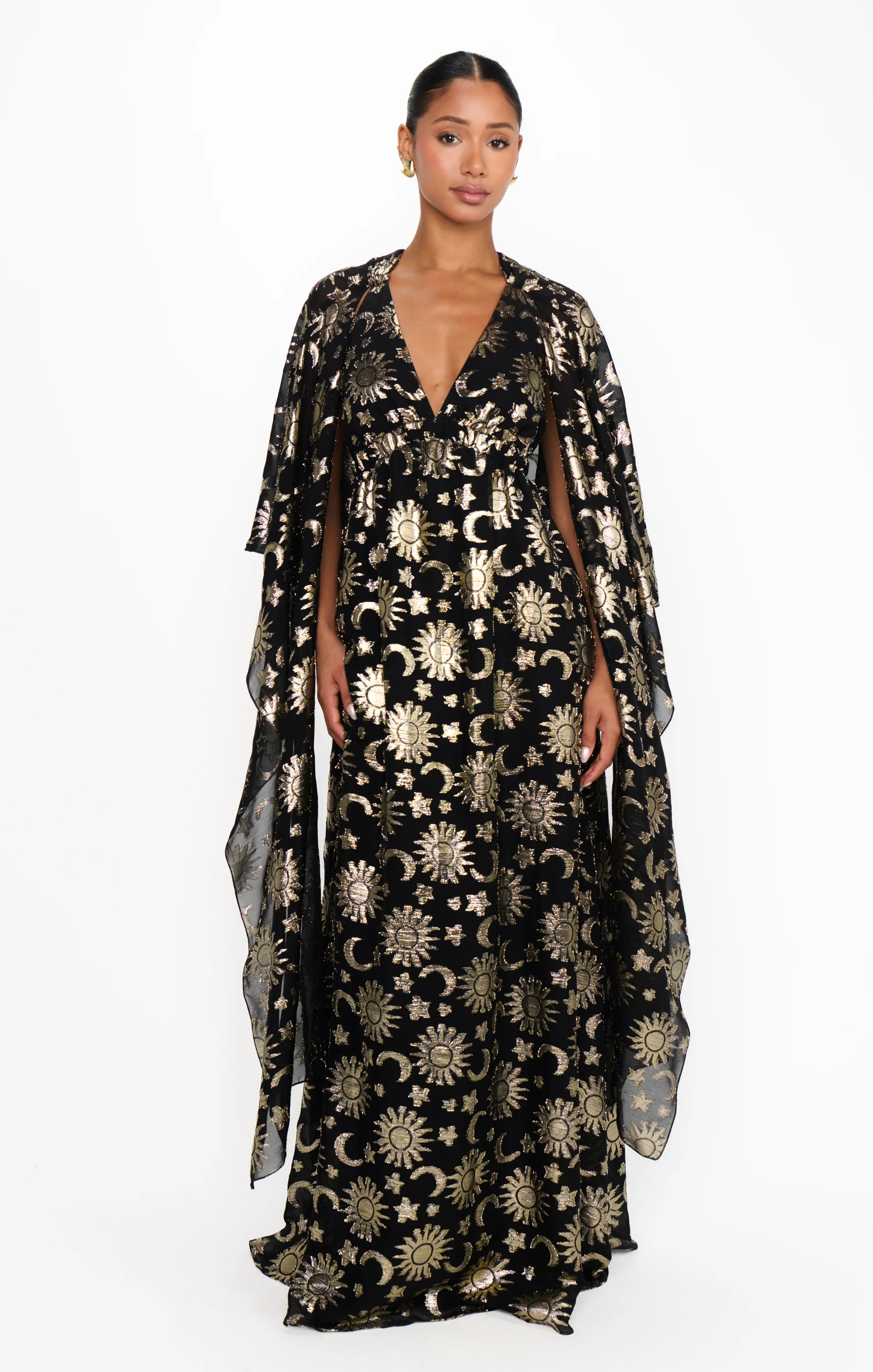 Wanderlust Maxi Dress ~ Celestial Shimmer Chiffon - Image 3