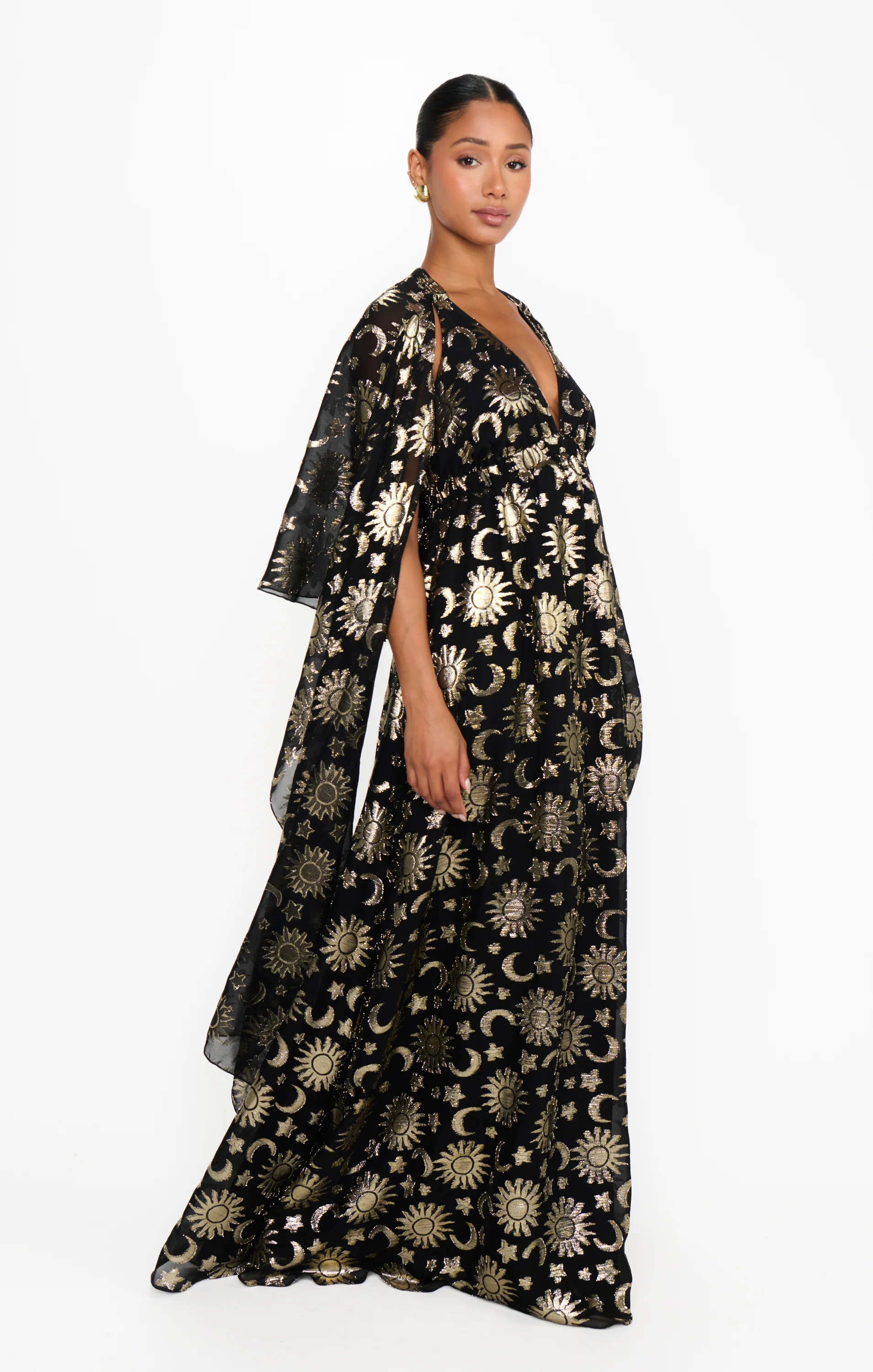 Wanderlust Maxi Dress ~ Celestial Shimmer Chiffon - Image 4