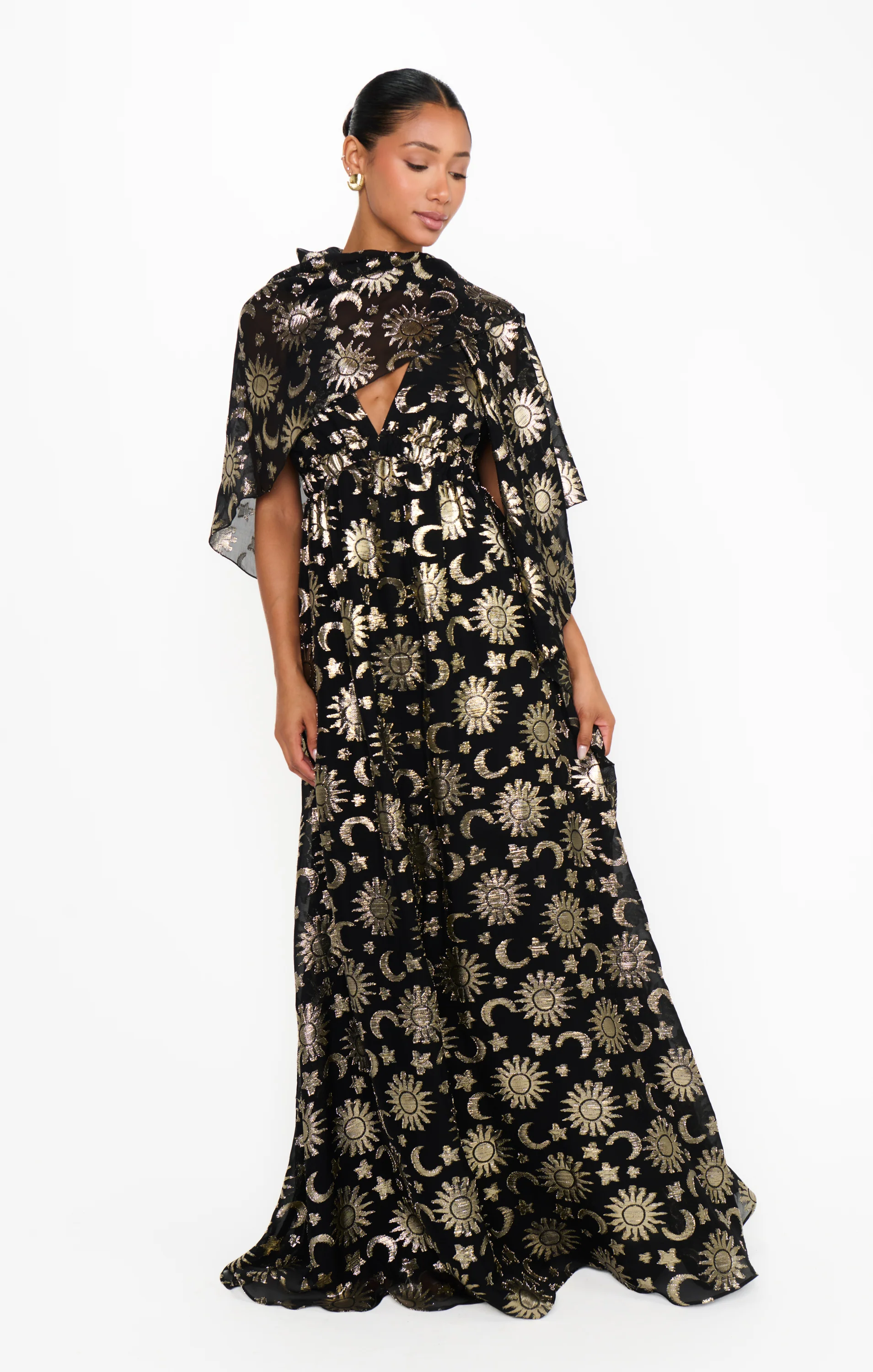 Wanderlust Maxi Dress ~ Celestial Shimmer Chiffon - Image 6