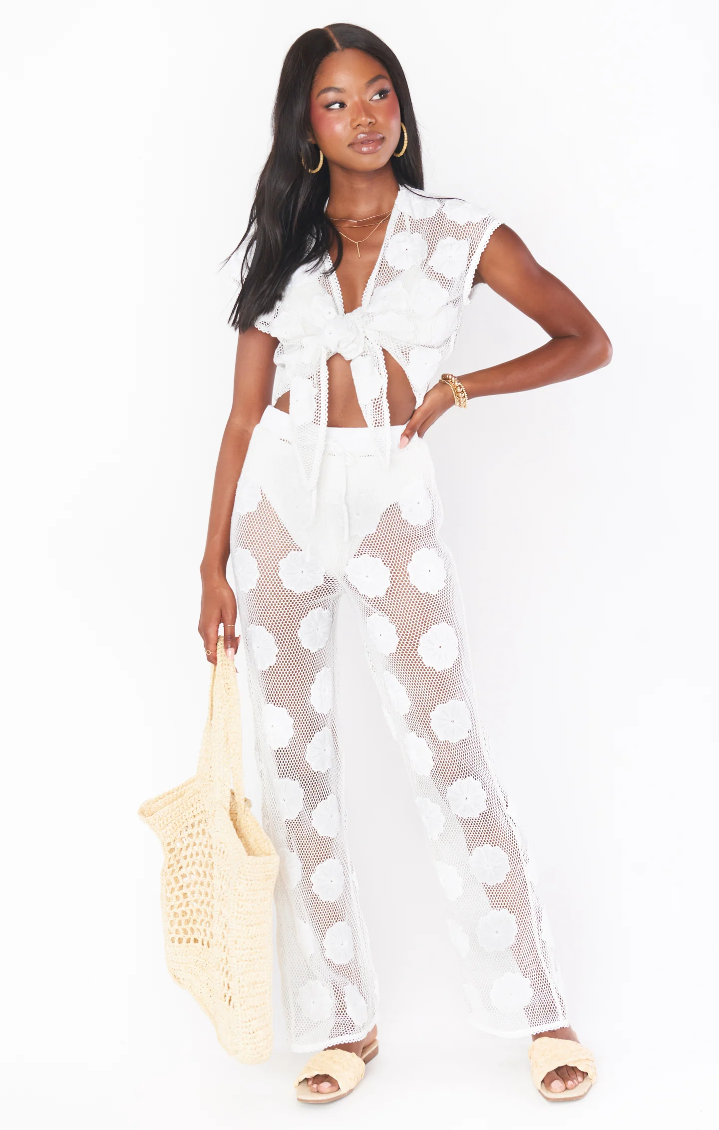 Washed Ashore Pants ~ Wildflower Mesh - Image 3