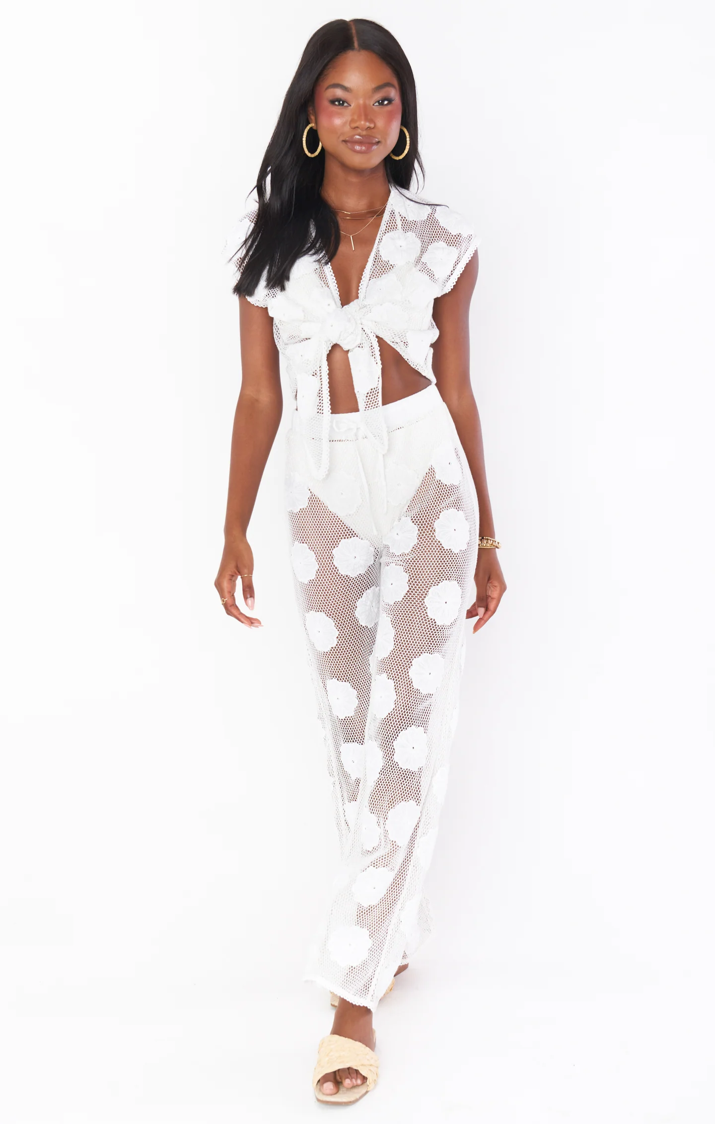Washed Ashore Pants ~ Wildflower Mesh - Image 4