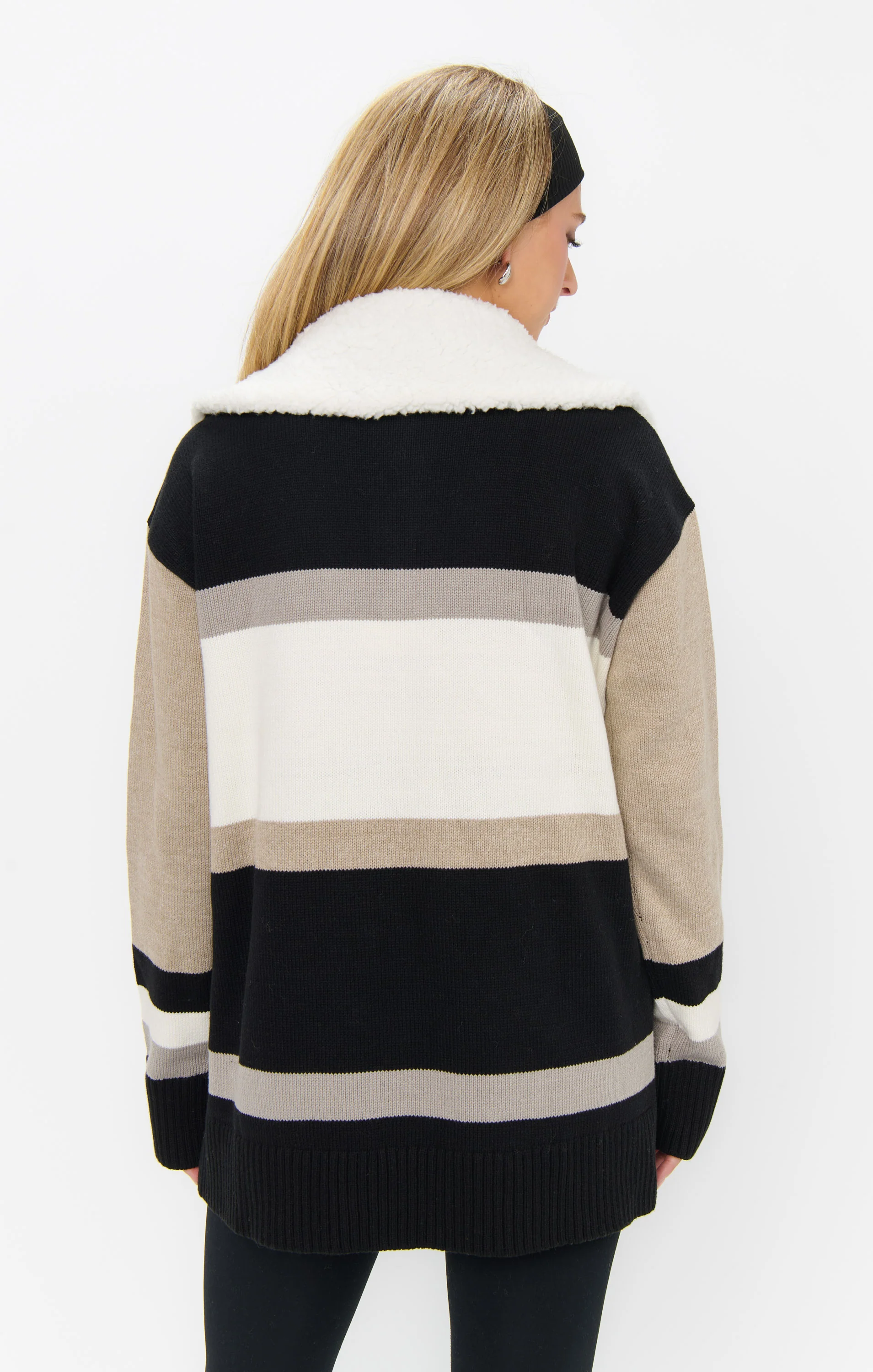 Weston Half Zip Pullover ~ Apres Stripe Knit - Image 7