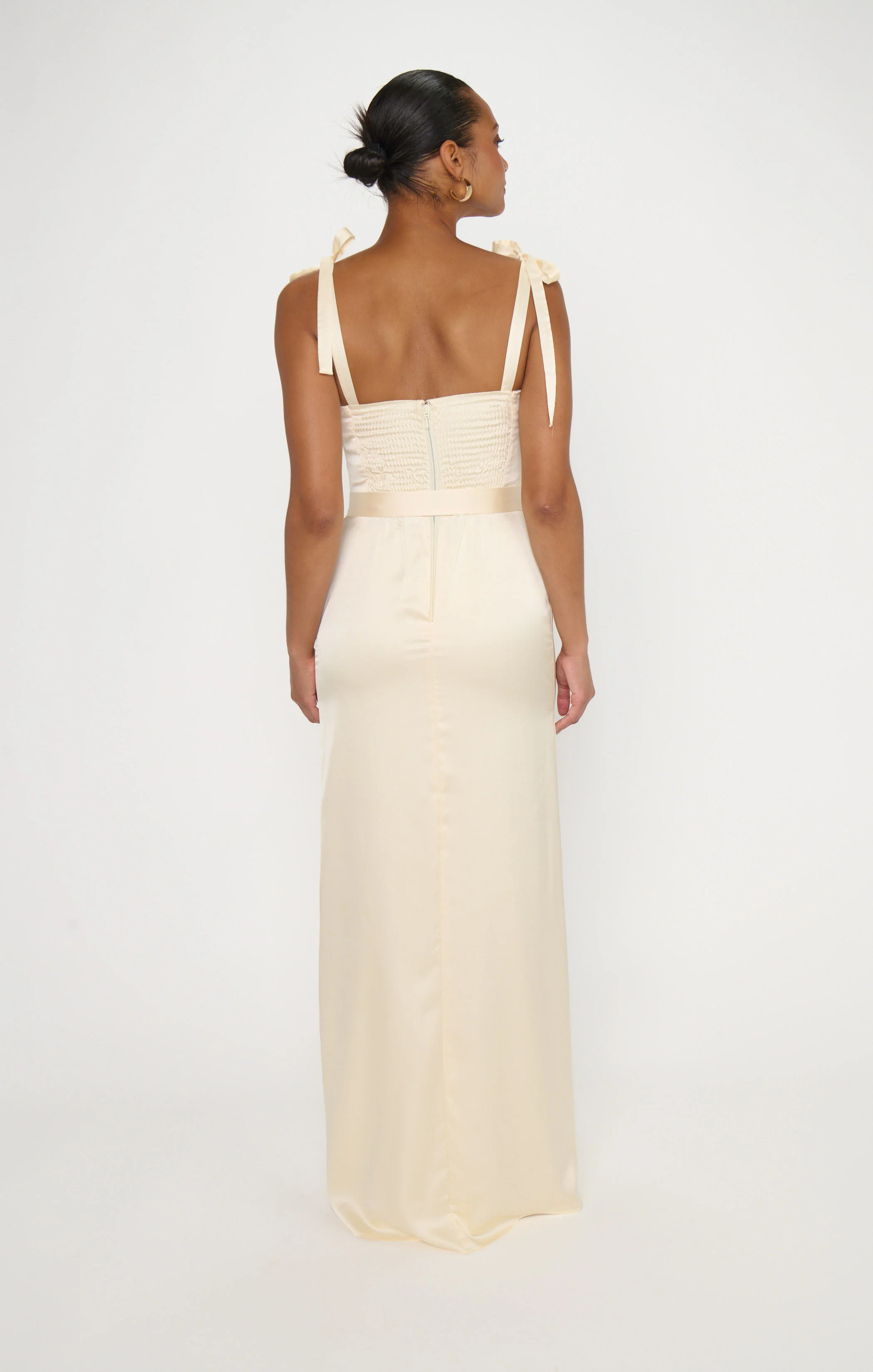 Willow Maxi Dress ~ Buttercream Luxe Satin - Image 5