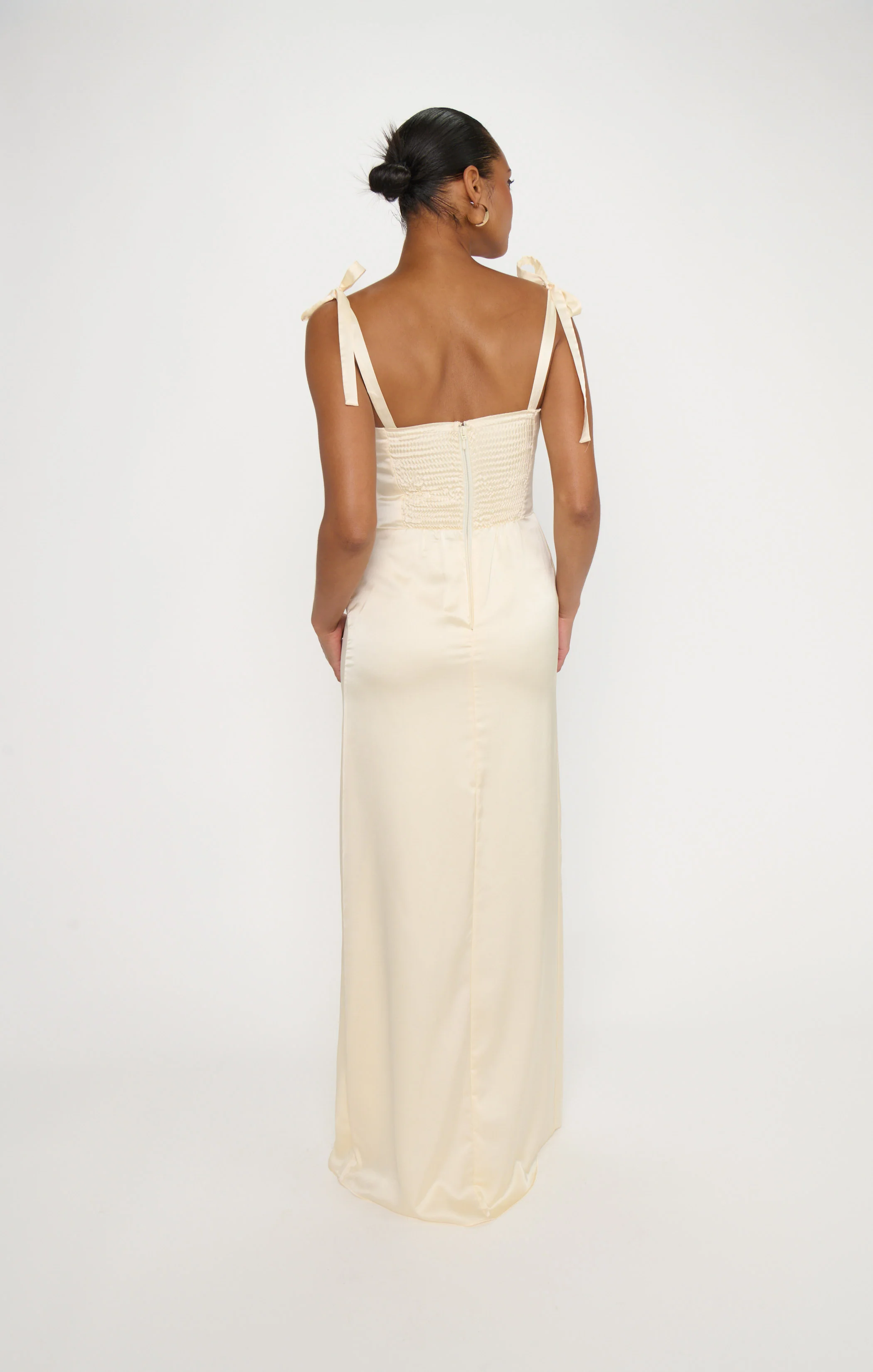 Willow Maxi Dress ~ Buttercream Luxe Satin - Image 6