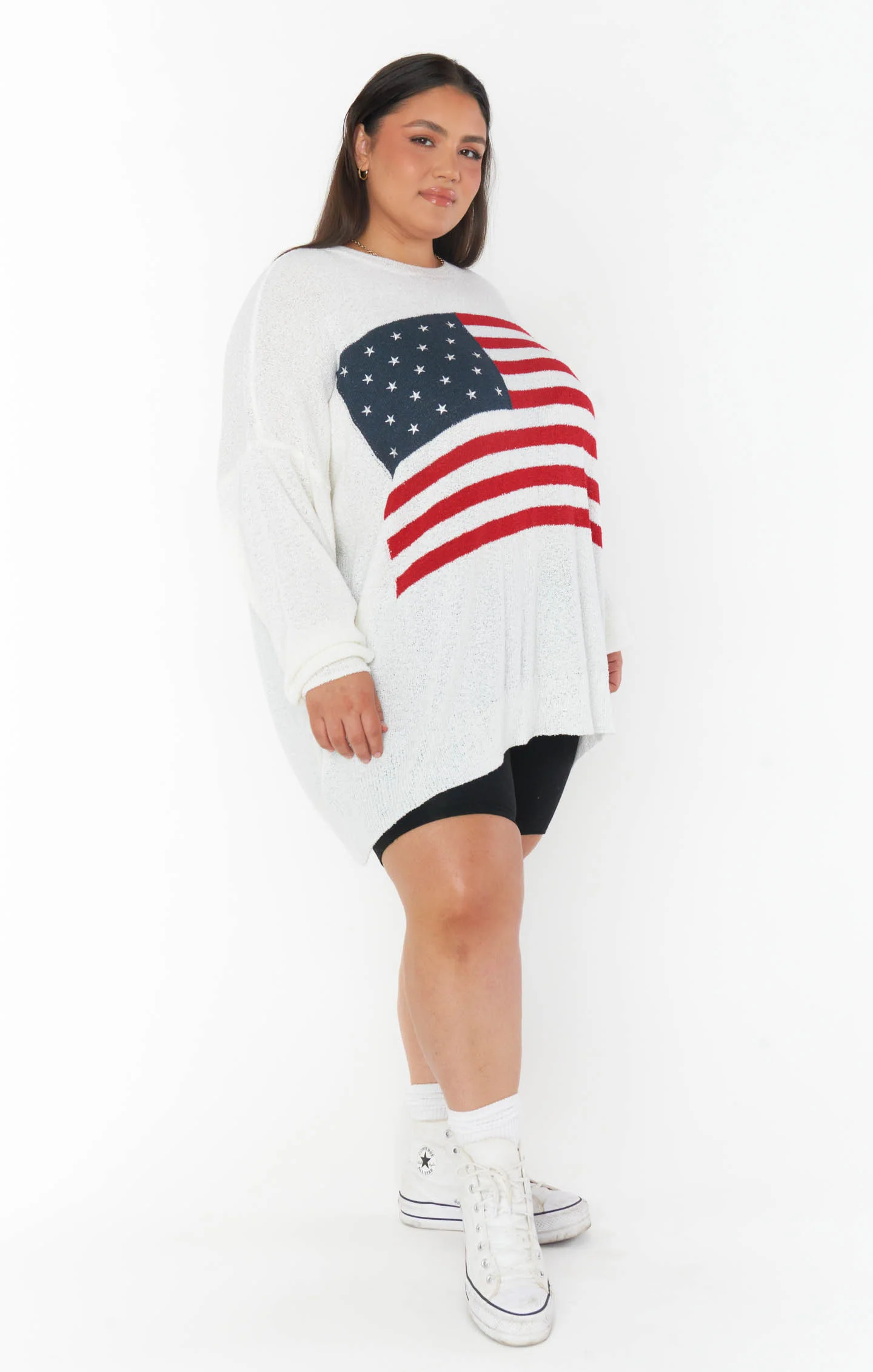 Woodsy Sweater ~ American Flag Knit - Image 11