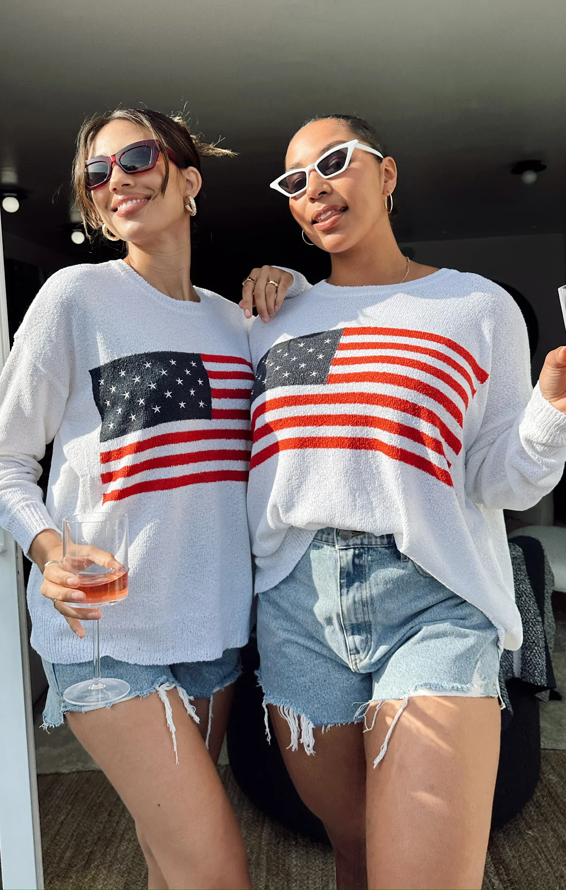 Woodsy Sweater ~ American Flag Knit - Image 4