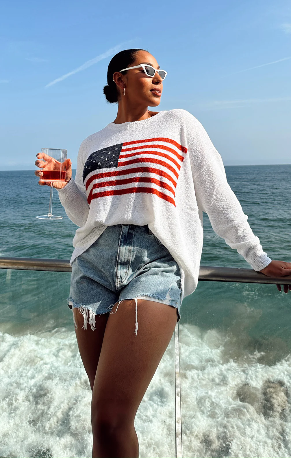 Woodsy Sweater ~ American Flag Knit - Image 7
