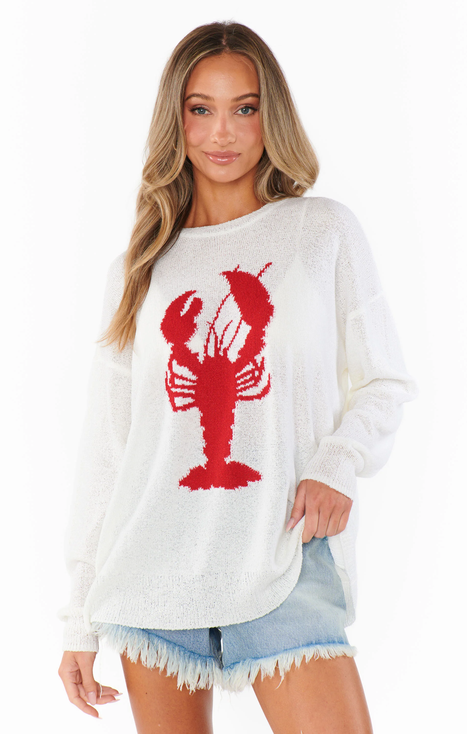 Woodsy Sweater ~ Lobster Knit - Image 2