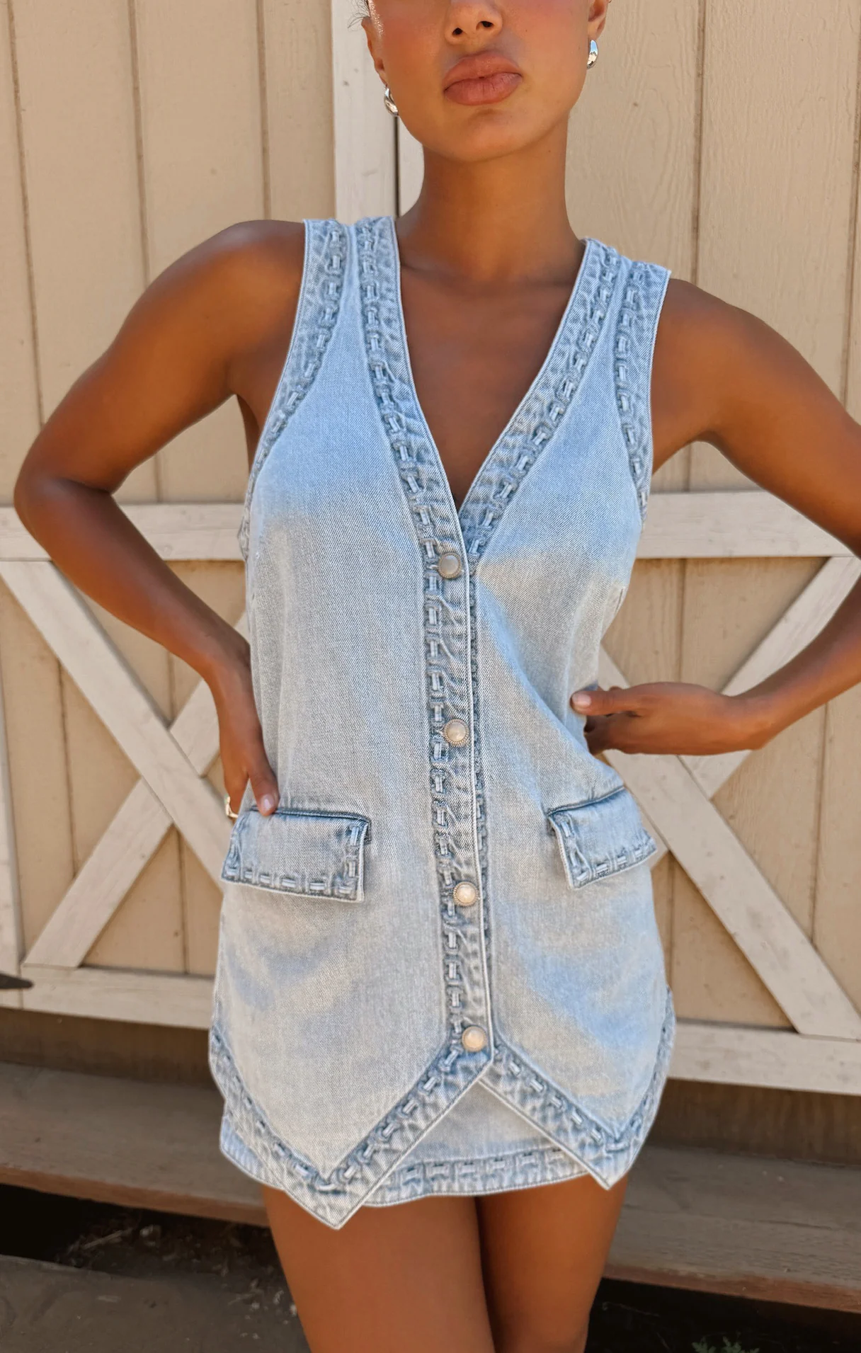 Wyatt Vest ~ Twister Blue - Image 2