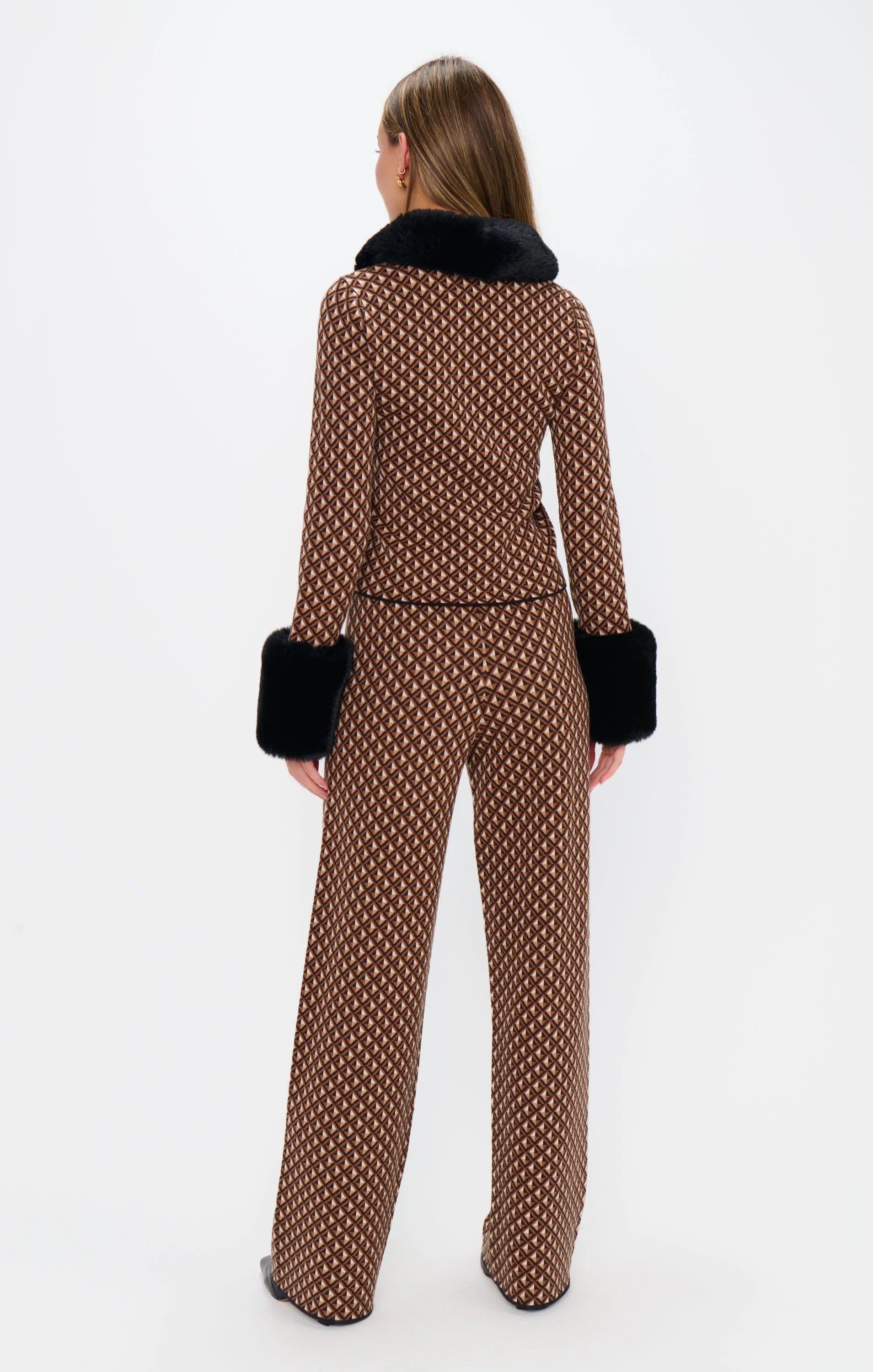 Zermatt Sweater Pant ~ Carmel Geo Knit - Image 4