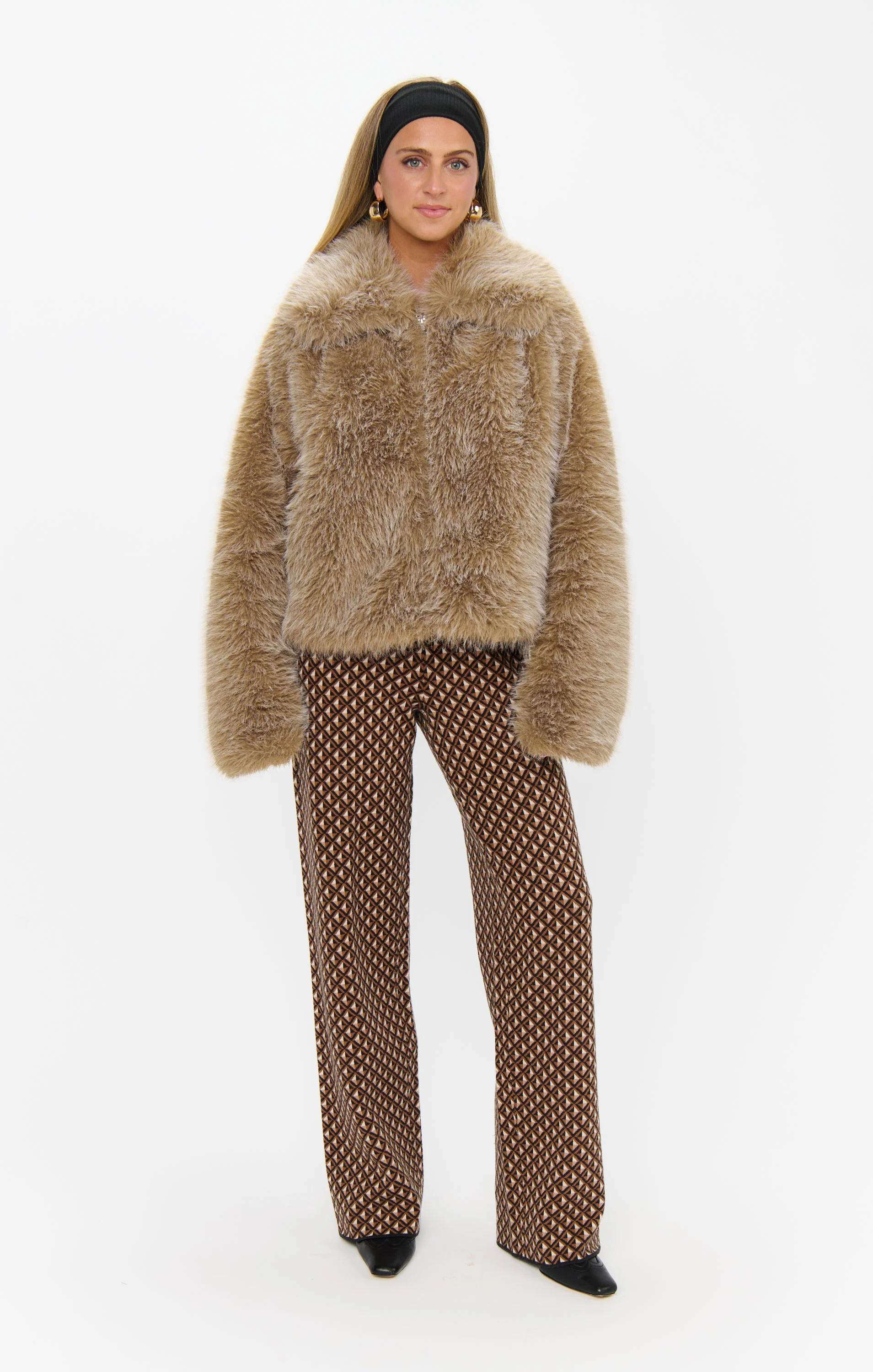 Zermatt Sweater Pant ~ Carmel Geo Knit - Image 6