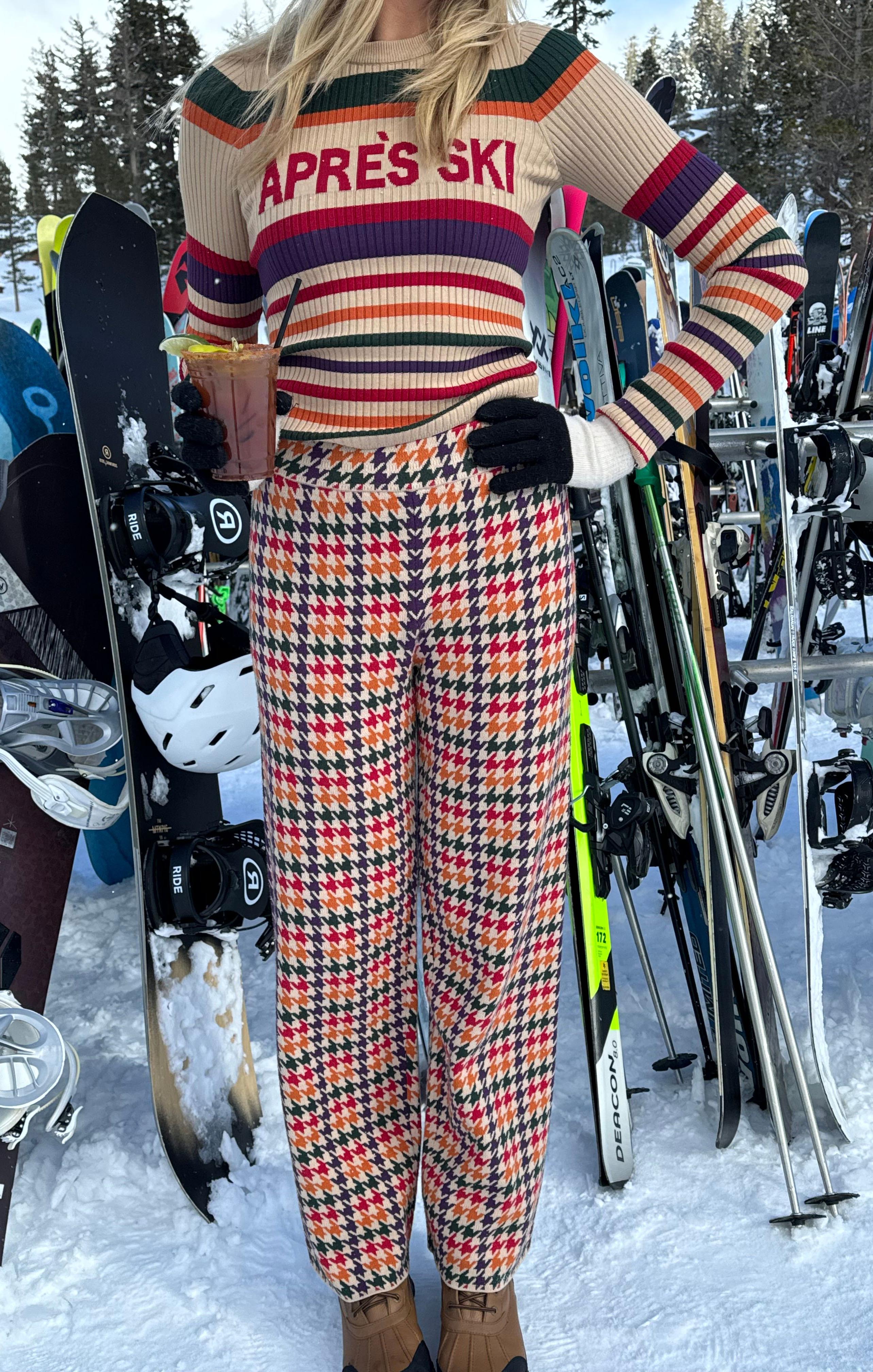 Zermatt Sweater Pant ~ Valley Houndstooth Knit - Image 2