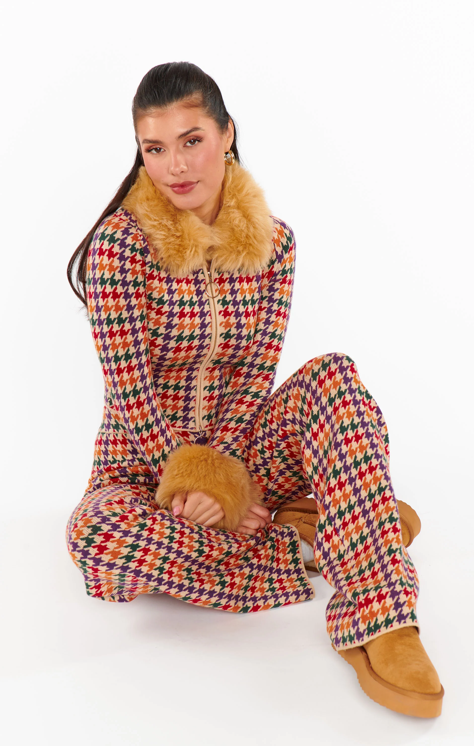 Zermatt Sweater Pant ~ Valley Houndstooth Knit - Image 3