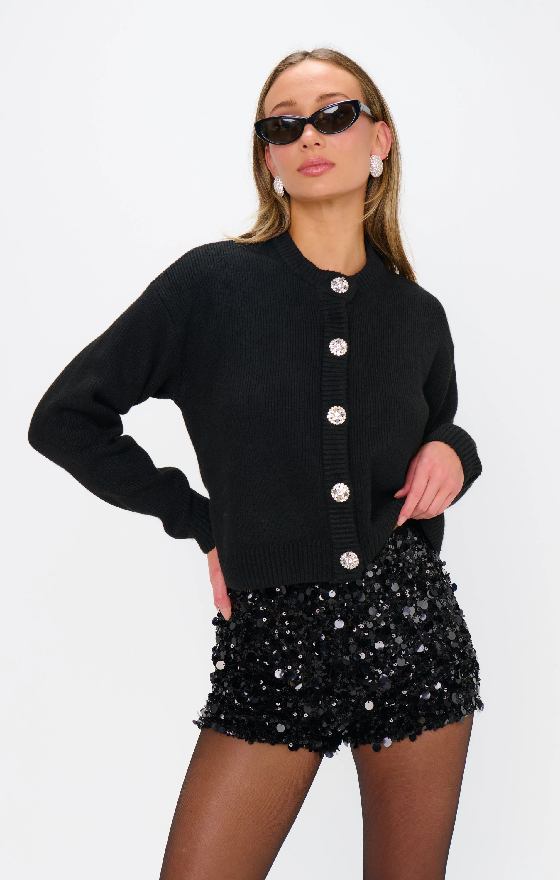 Ziggy Shorts ~ Black Metallic Sequins - Image 5