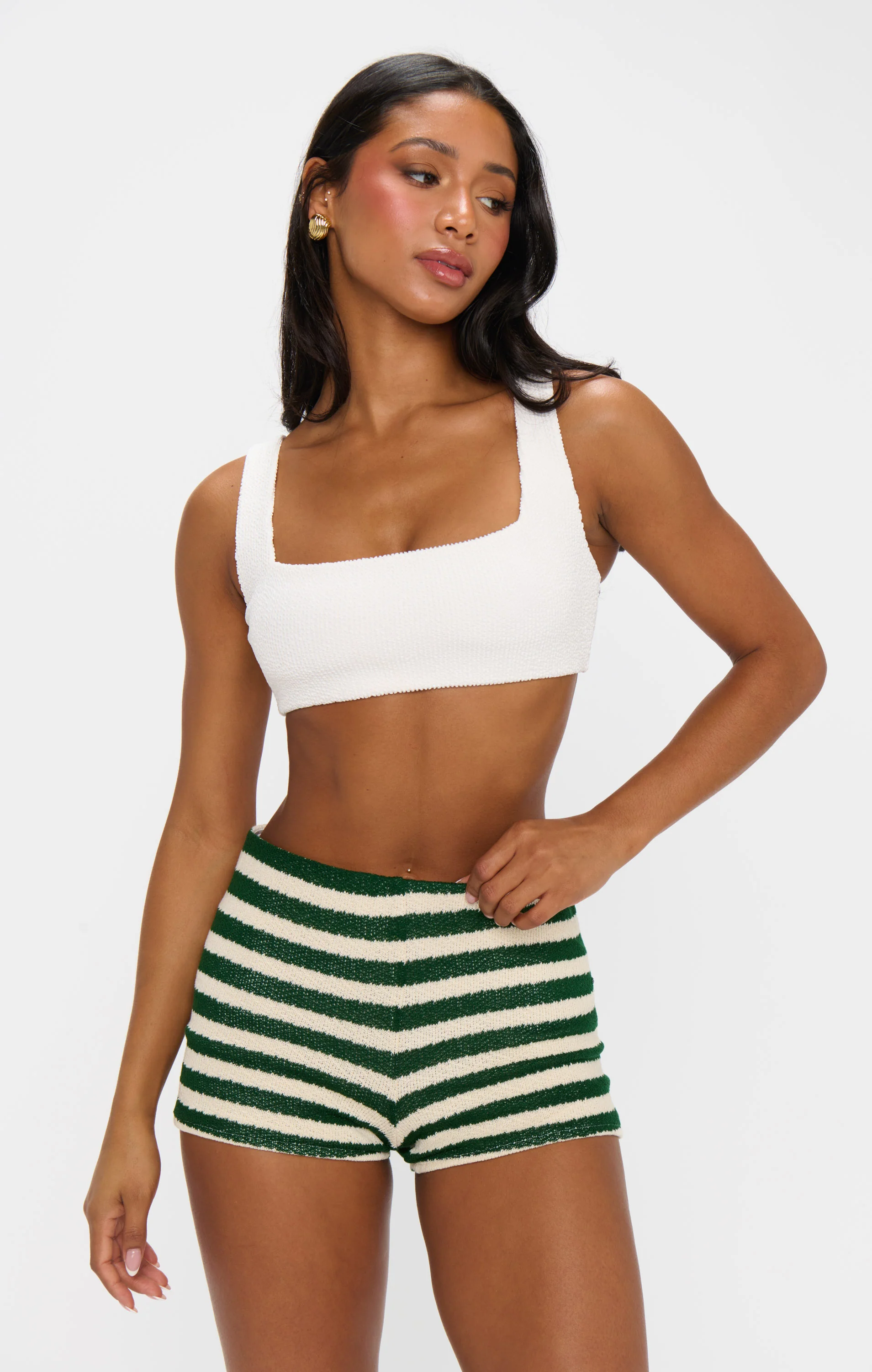 Ziggy Shorts ~ Lucky Stripe Knit - Image 3