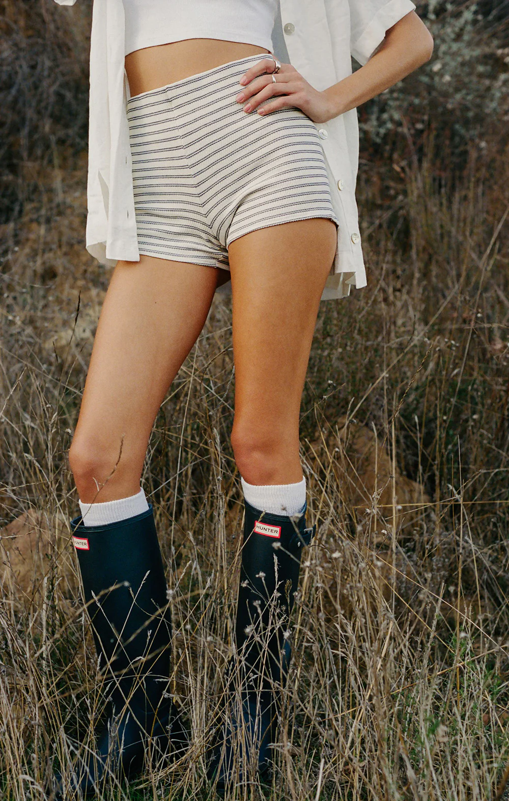 Ziggy Shorts ~ Skyline Stripe Knit - Image 2